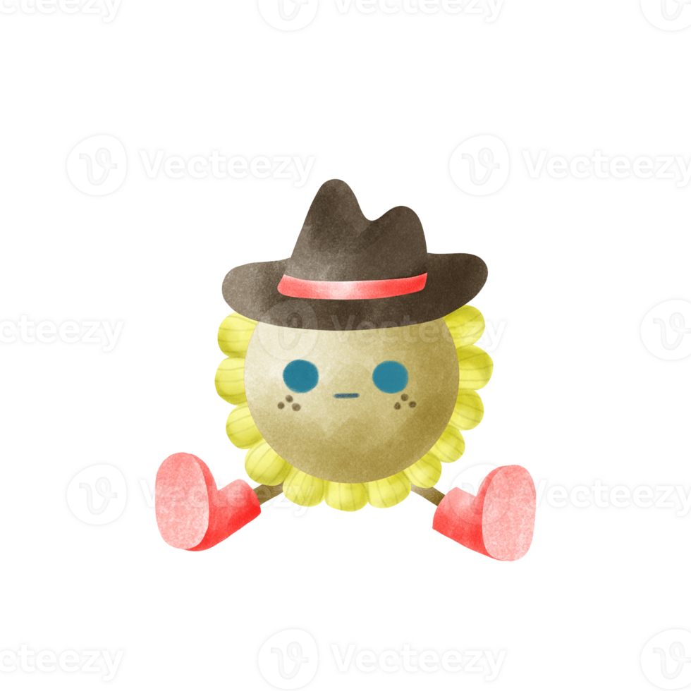 cute sunflower cartoon png