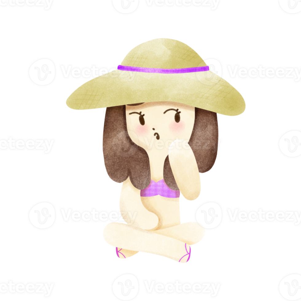little girl by the sea png