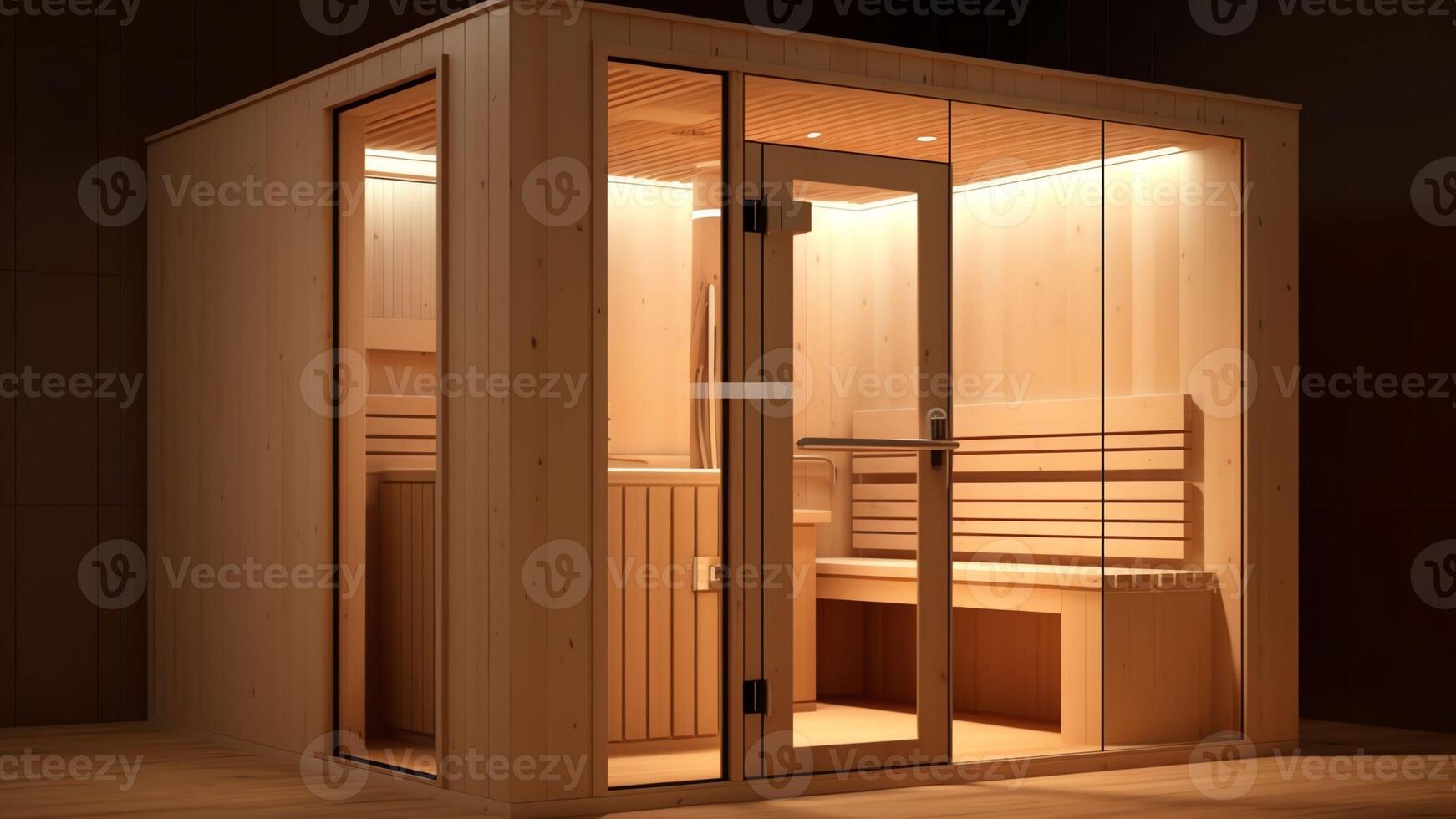 AI Generative Inside detail of a sauna room in luxury health spa beauty  center showing interior design 26866035 Stock Photo at Vecteezy