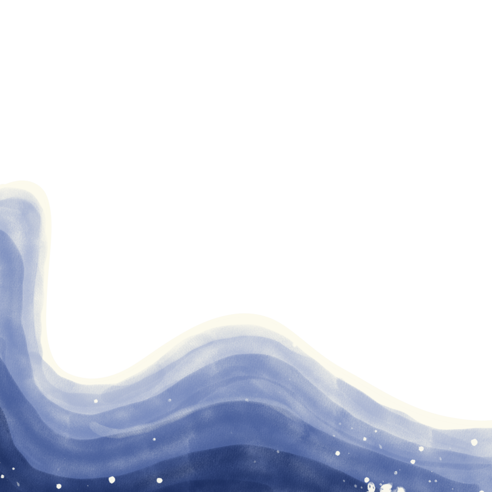 Beach landscape with waves png