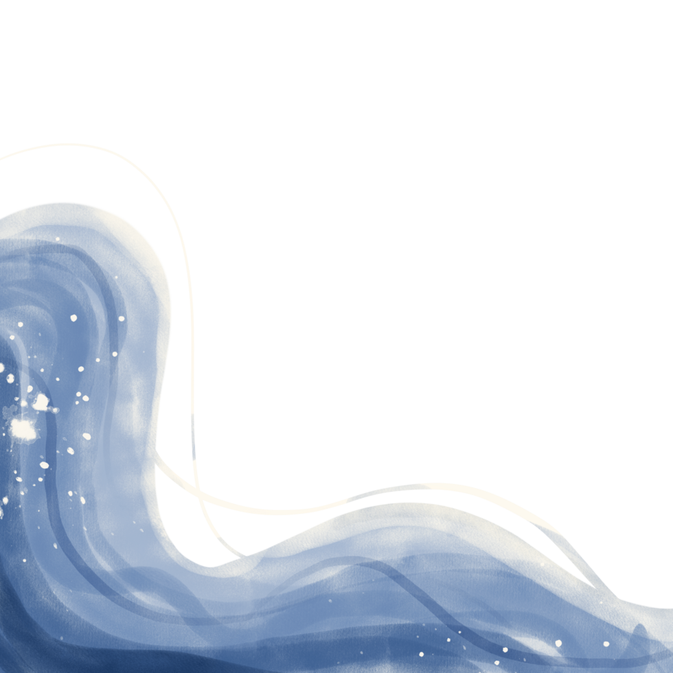 Beach landscape with waves png