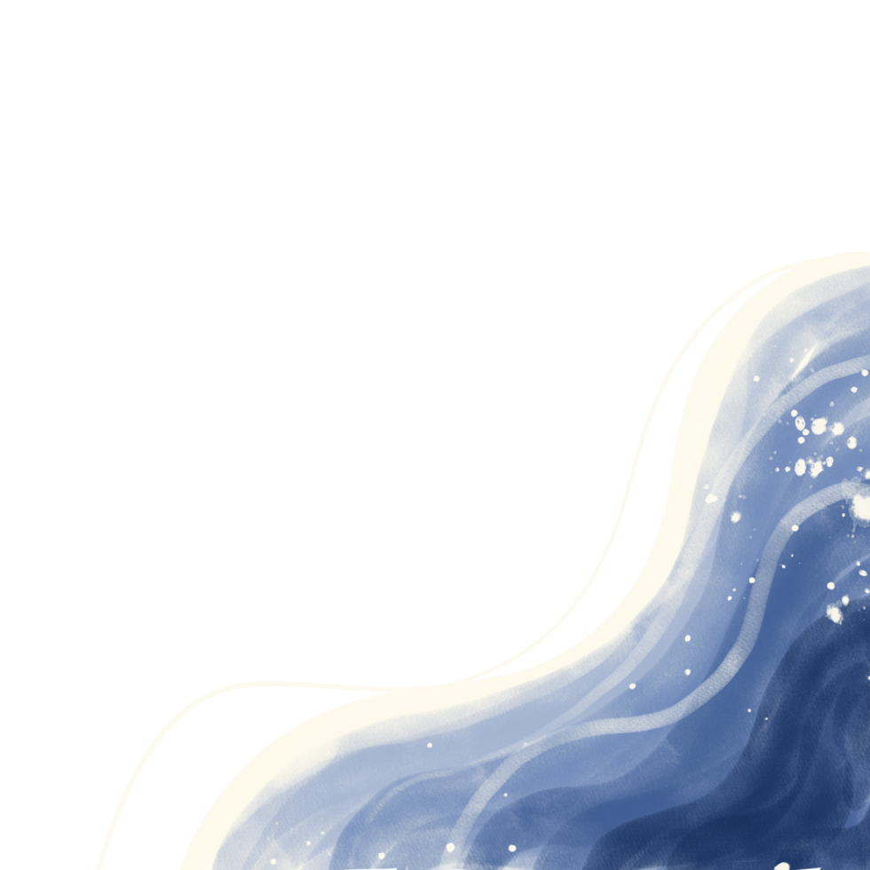 Beach landscape with waves png