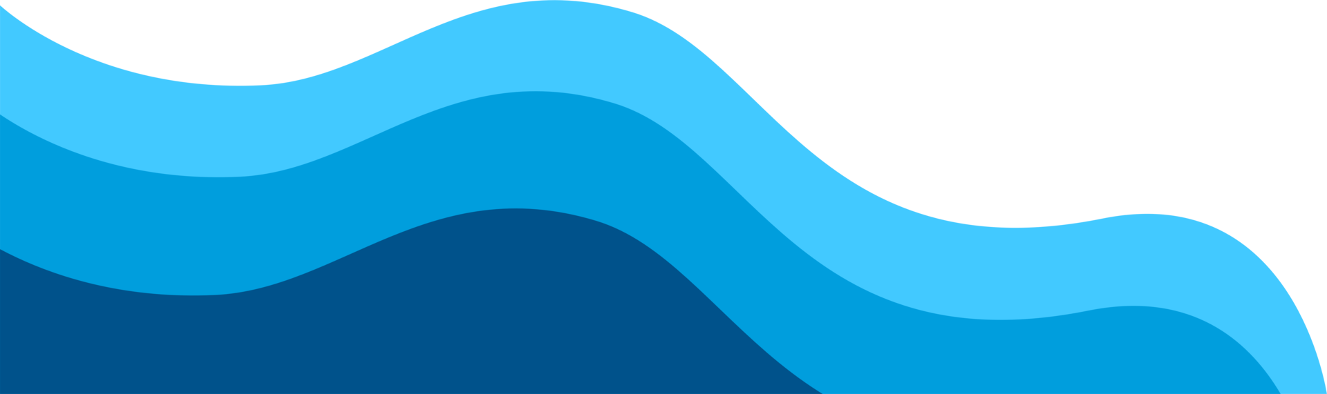 Blue wave footer png
