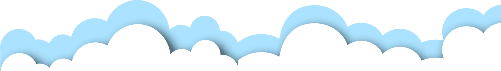 Cloud paper cut illustration png