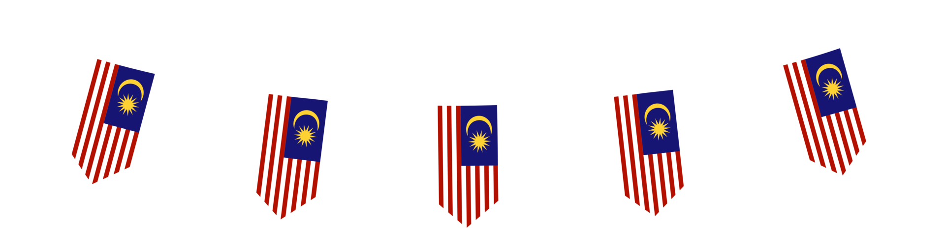 hangende Maleisië vlag png