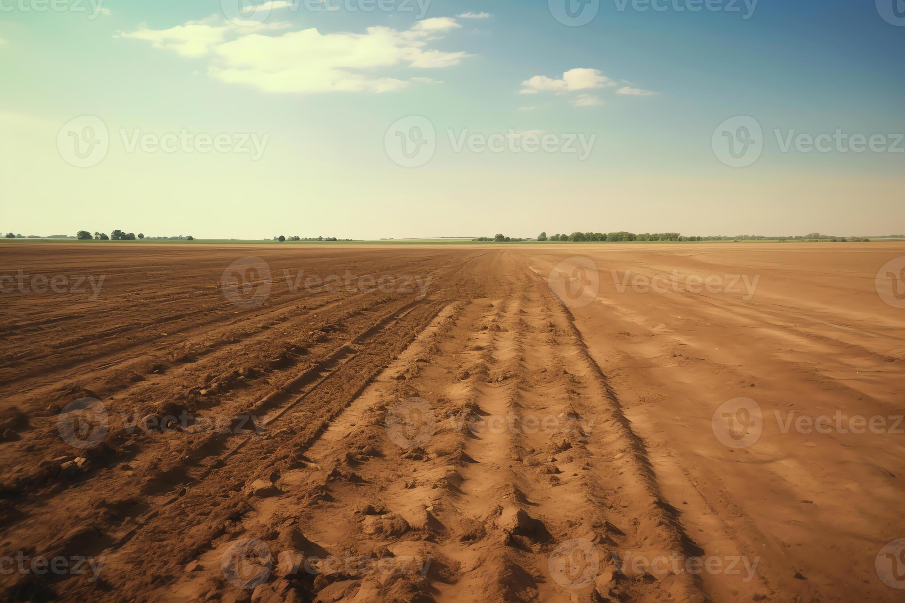 AI Generative View across large orachard plantation in Egypt through