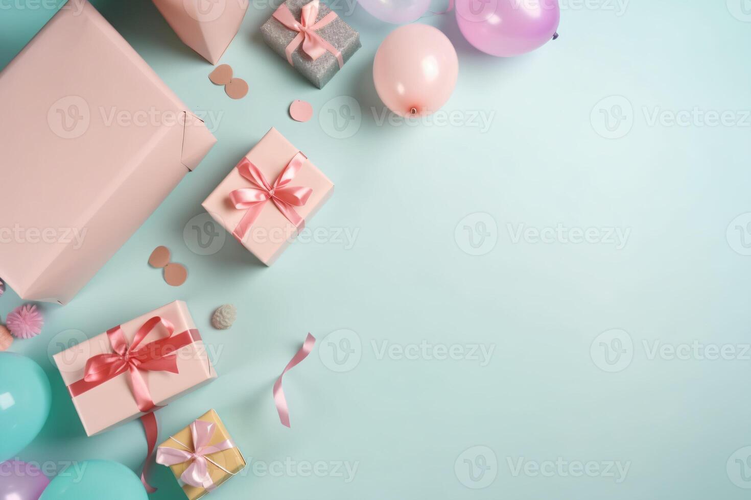 Happy birthday background with copy space photo