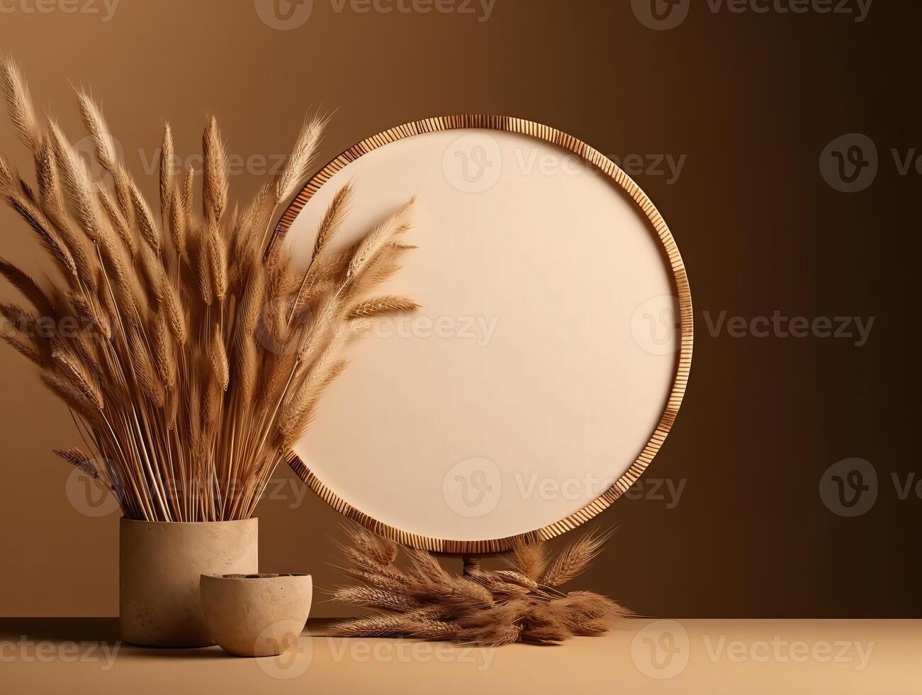 comercial minimalistic boho composition with copy space photo