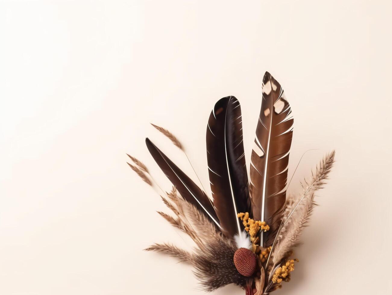 comercial minimalistic boho composition with copy space photo