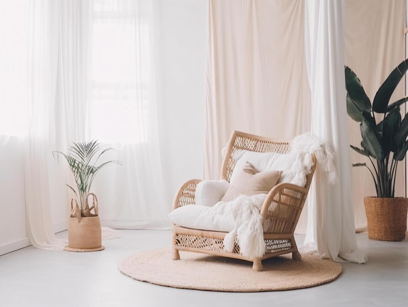 comercial minimalistic boho composition with copy space photo