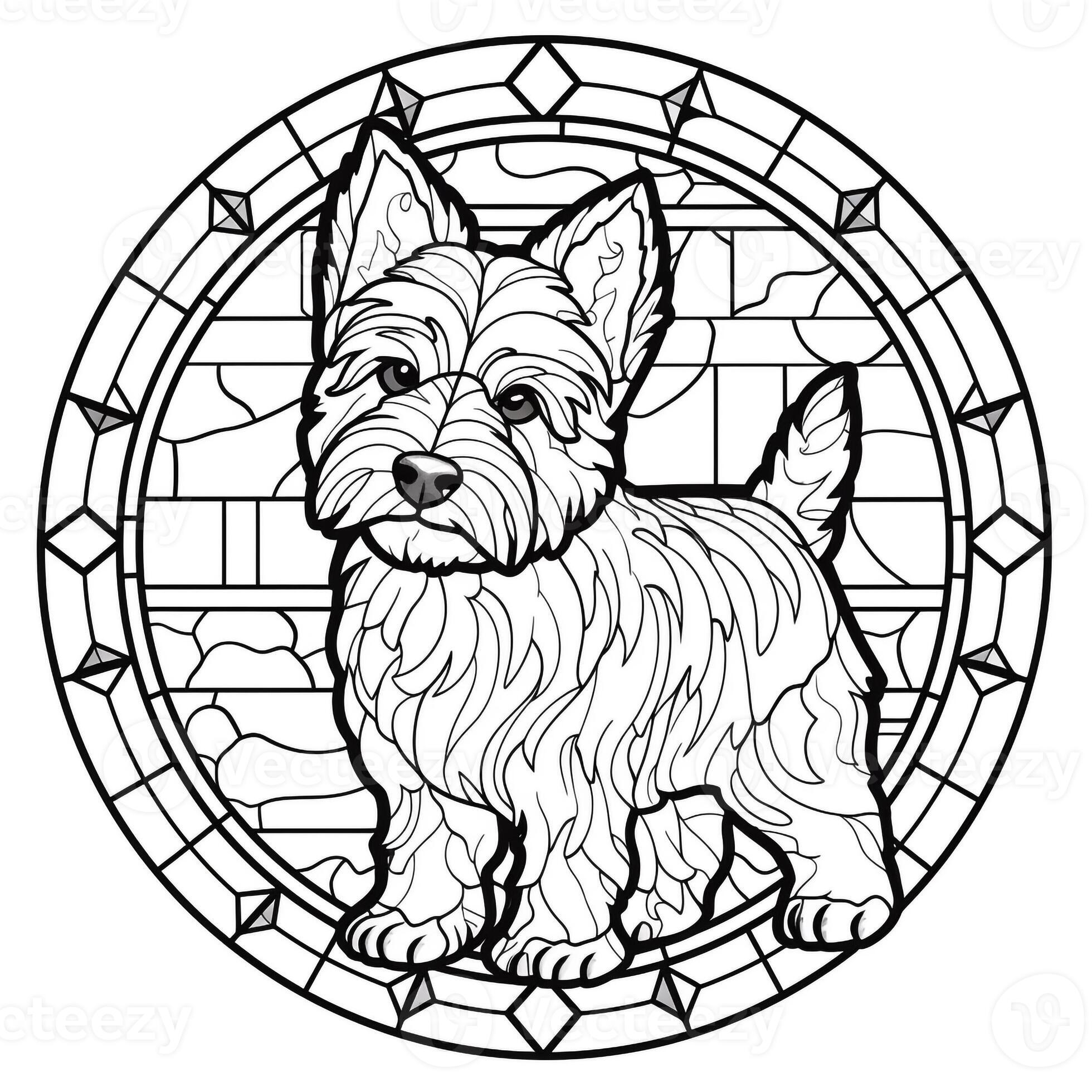 stained-glass-dog-coloring-pages-26879707-stock-photo-at-vecteezy