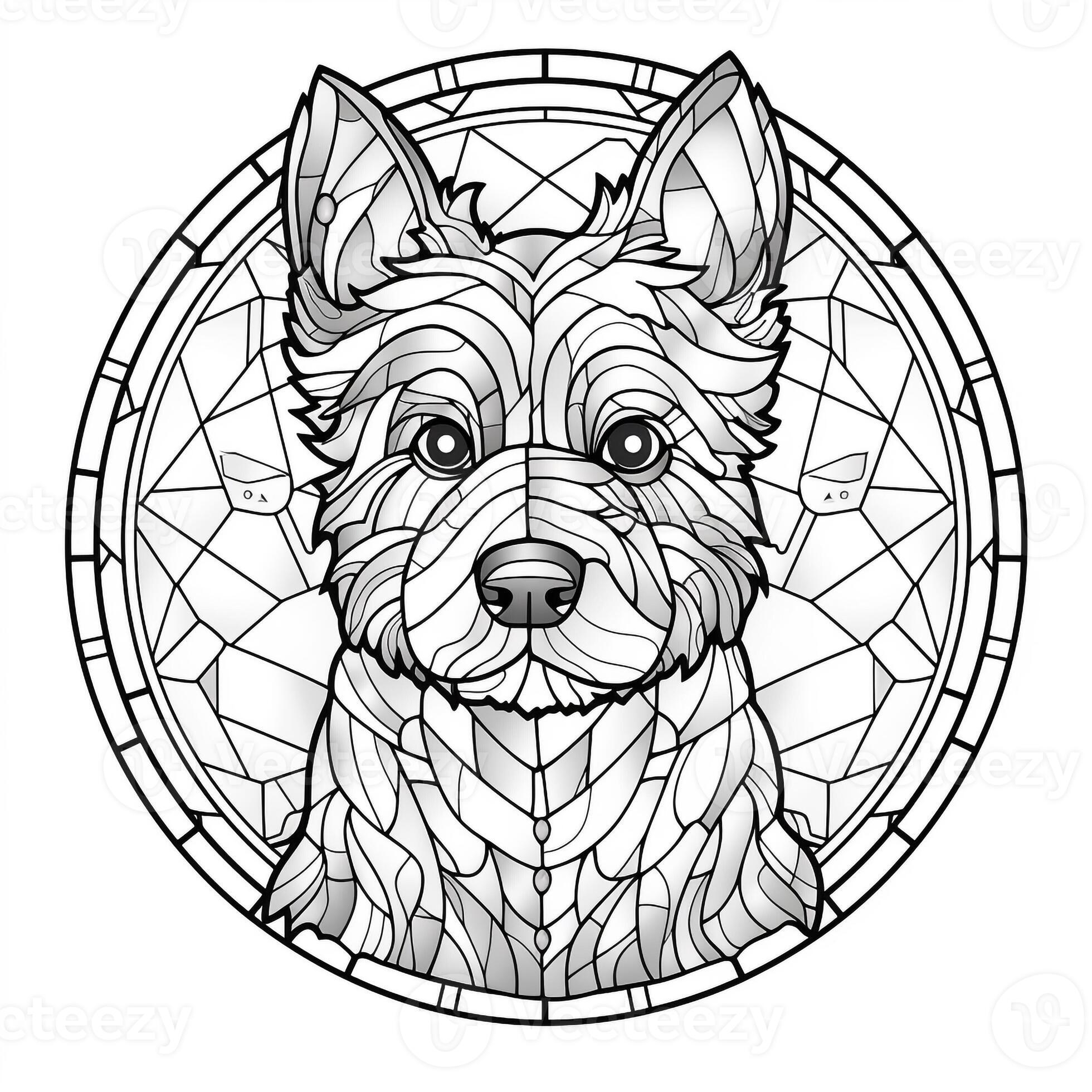 stained-glass-dog-coloring-pages-26879743-stock-photo-at-vecteezy