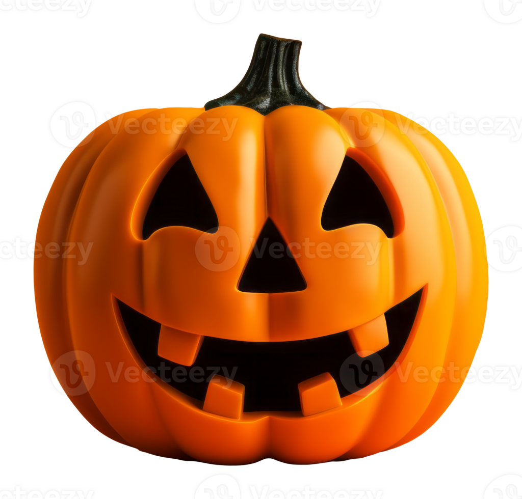 Abóbora Assustadora de Halloween Elemento 3D para Composição PNG  Transparente [download] - Designi