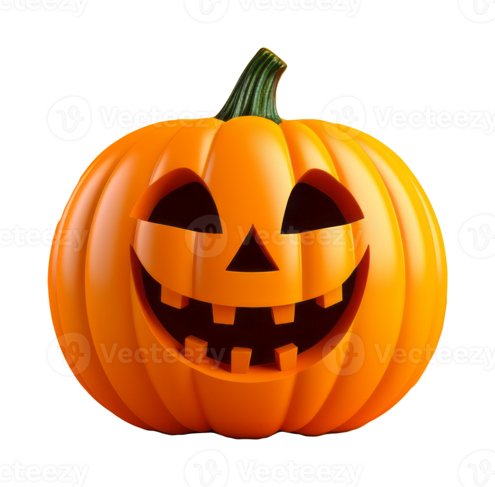 citrouille d'halloween avec un visage effrayant png