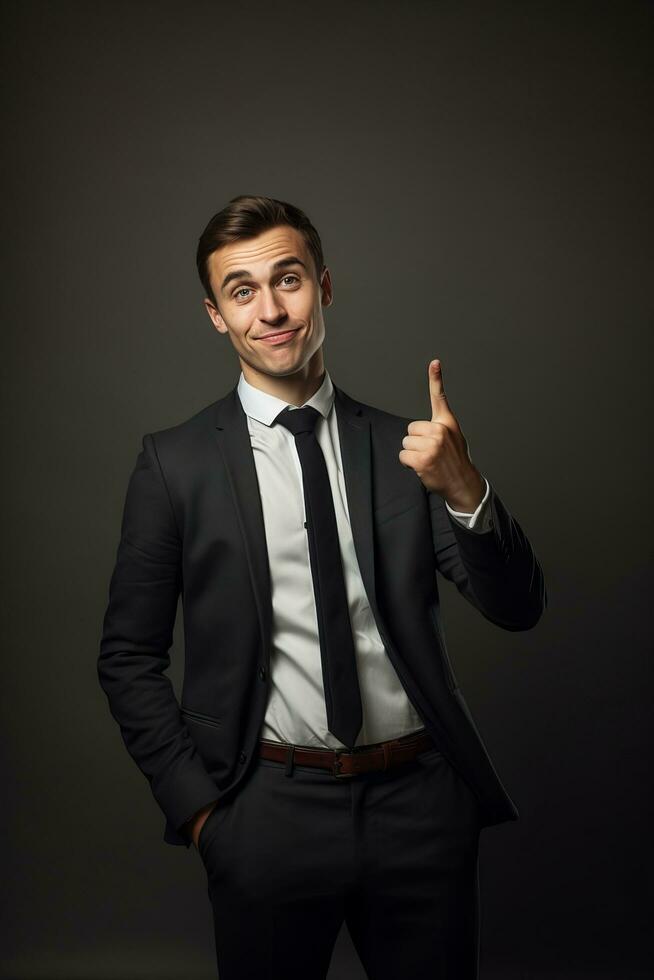 handsome asian man emotional dynamic pose AI Generative photo
