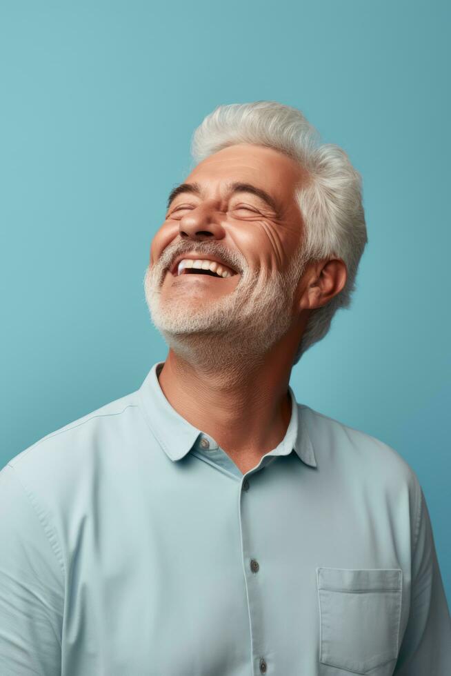 handsome asian man emotional dynamic pose AI Generative photo