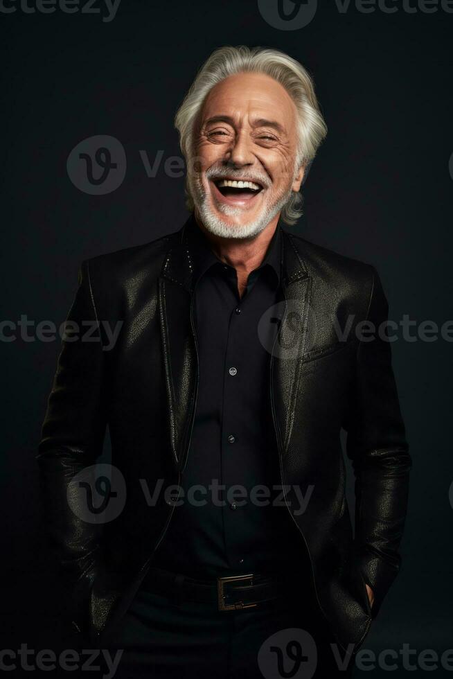 handsome asian man emotional dynamic pose AI Generative photo