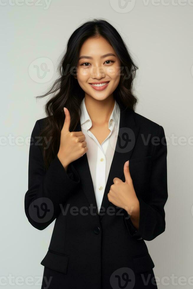 asian woman emotional dynamic gestures AI Generative photo