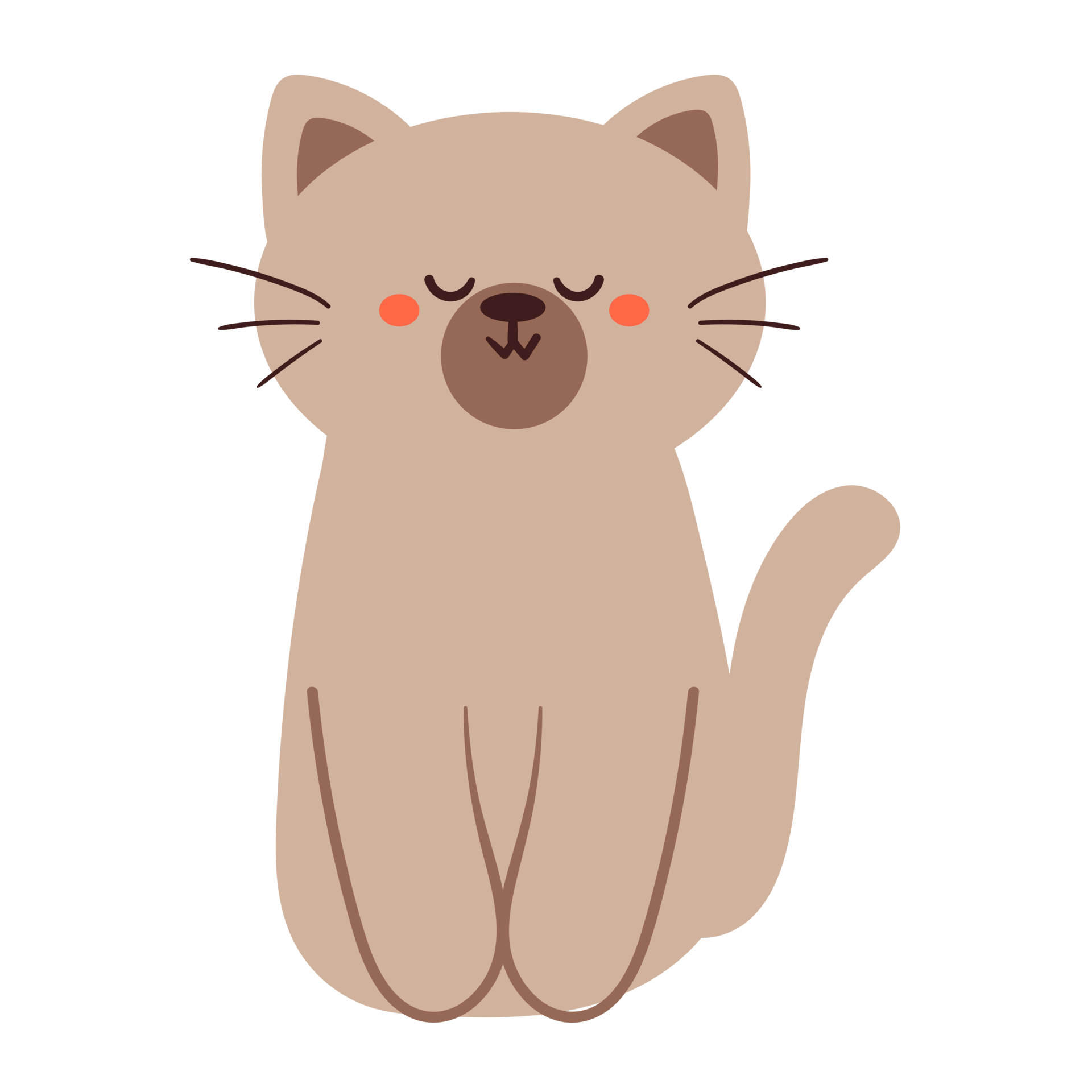 Cat icon cartoon