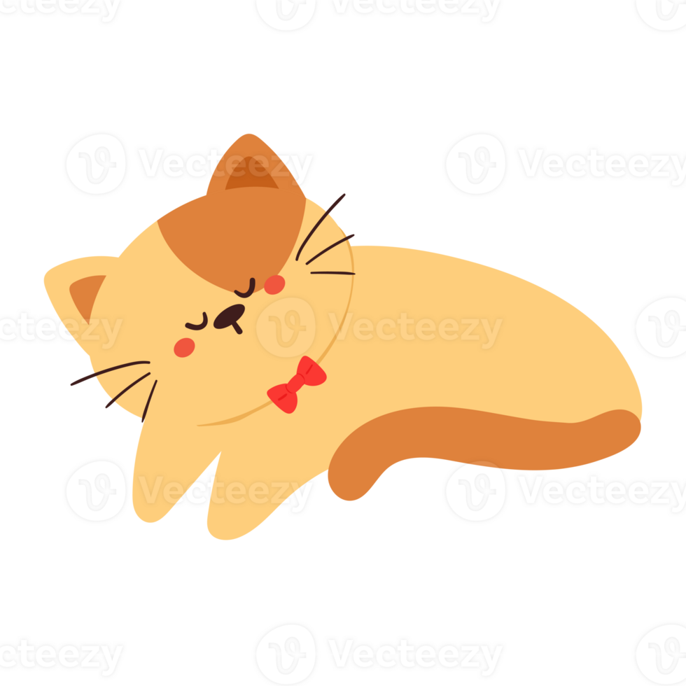cute cartoon cat. cute animal for kids icon 26894764 PNG