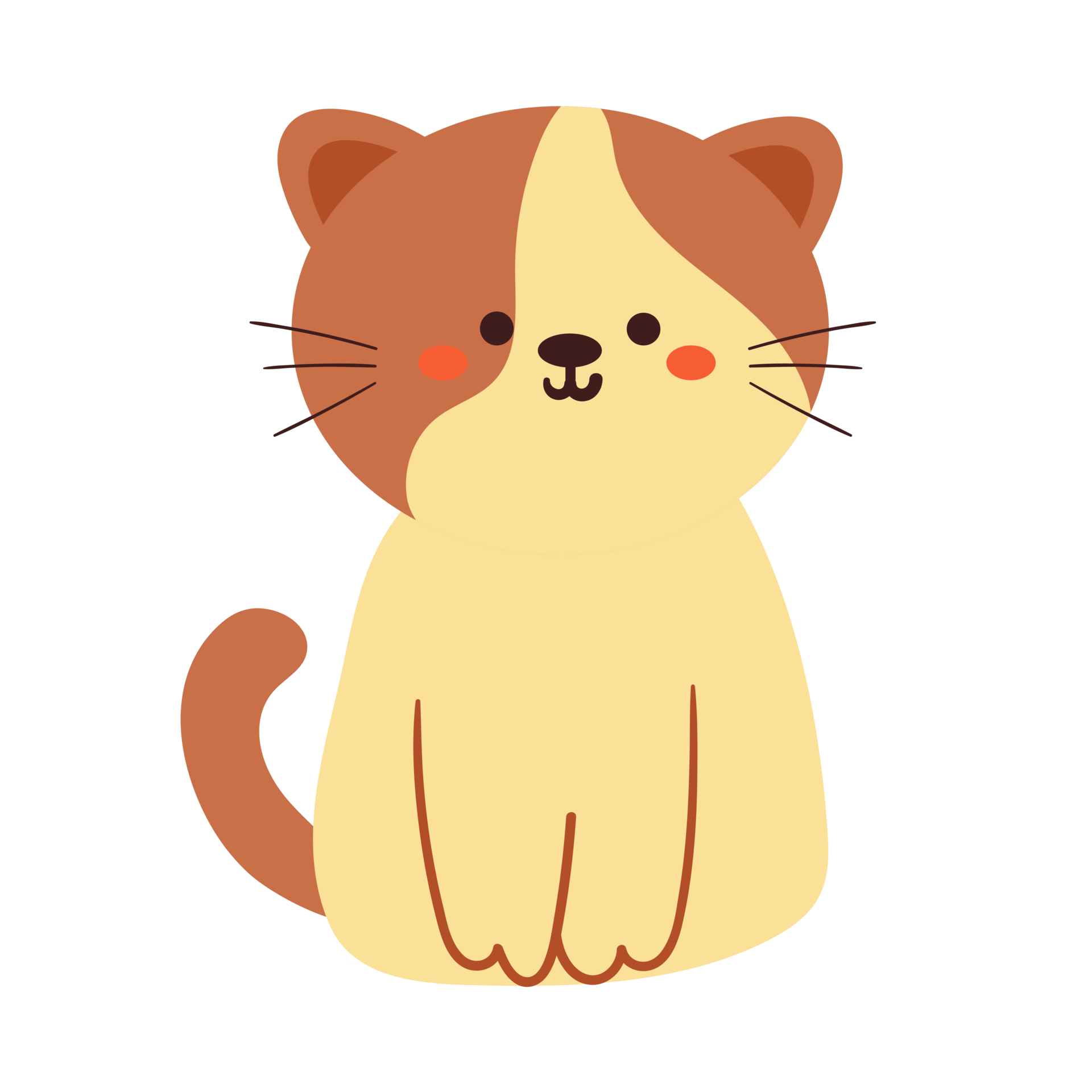 cute cartoon cat. cute animal for kids icon 26894764 PNG