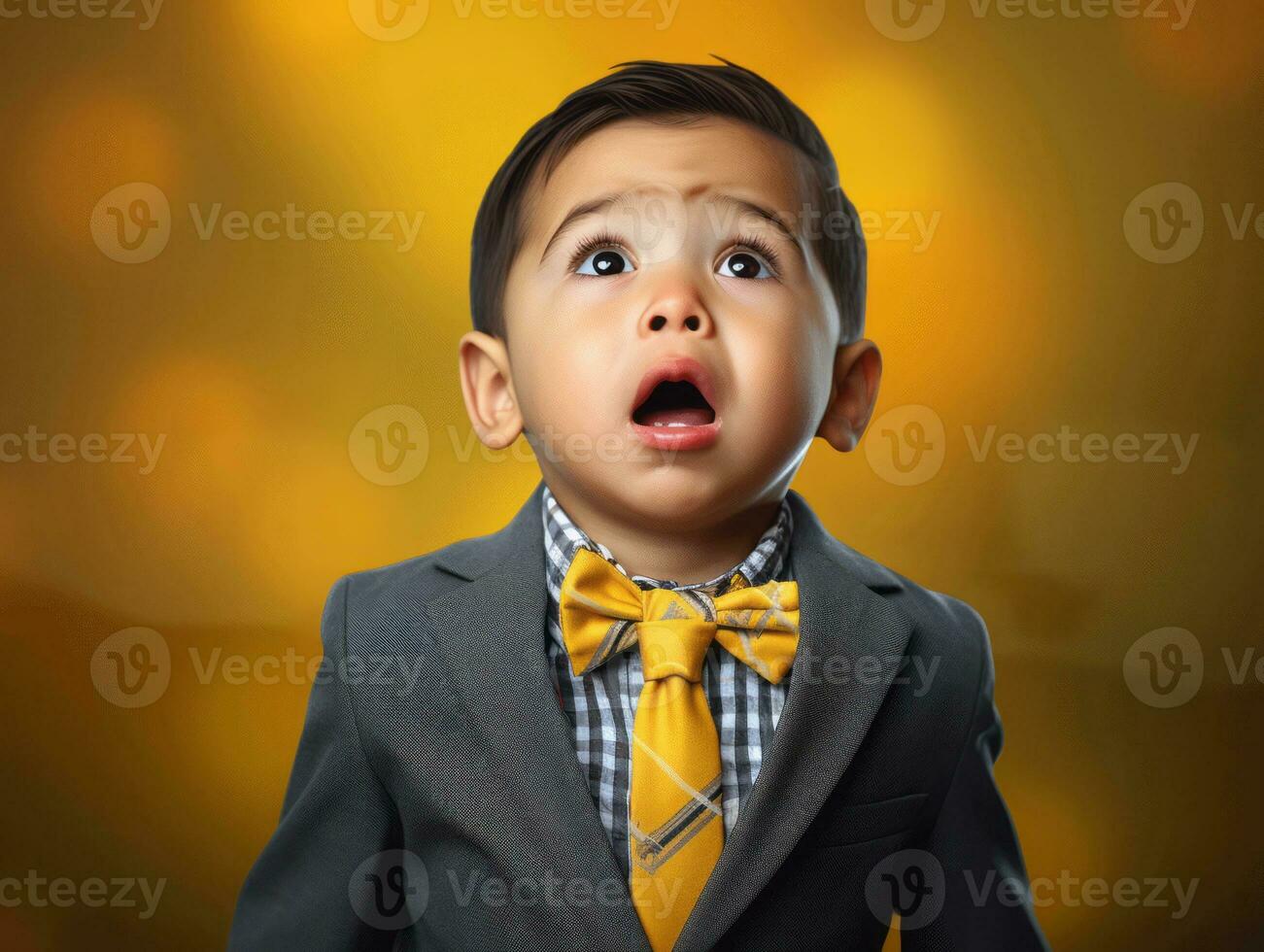 photo of emotional dynamic pose Mexican kid in school AI Generative