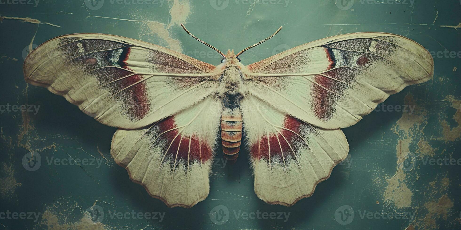 AI Generated. AI Generative. photo realistic illustration of A macro of a rare beautiful lunar moth. Graphic Art Illustration