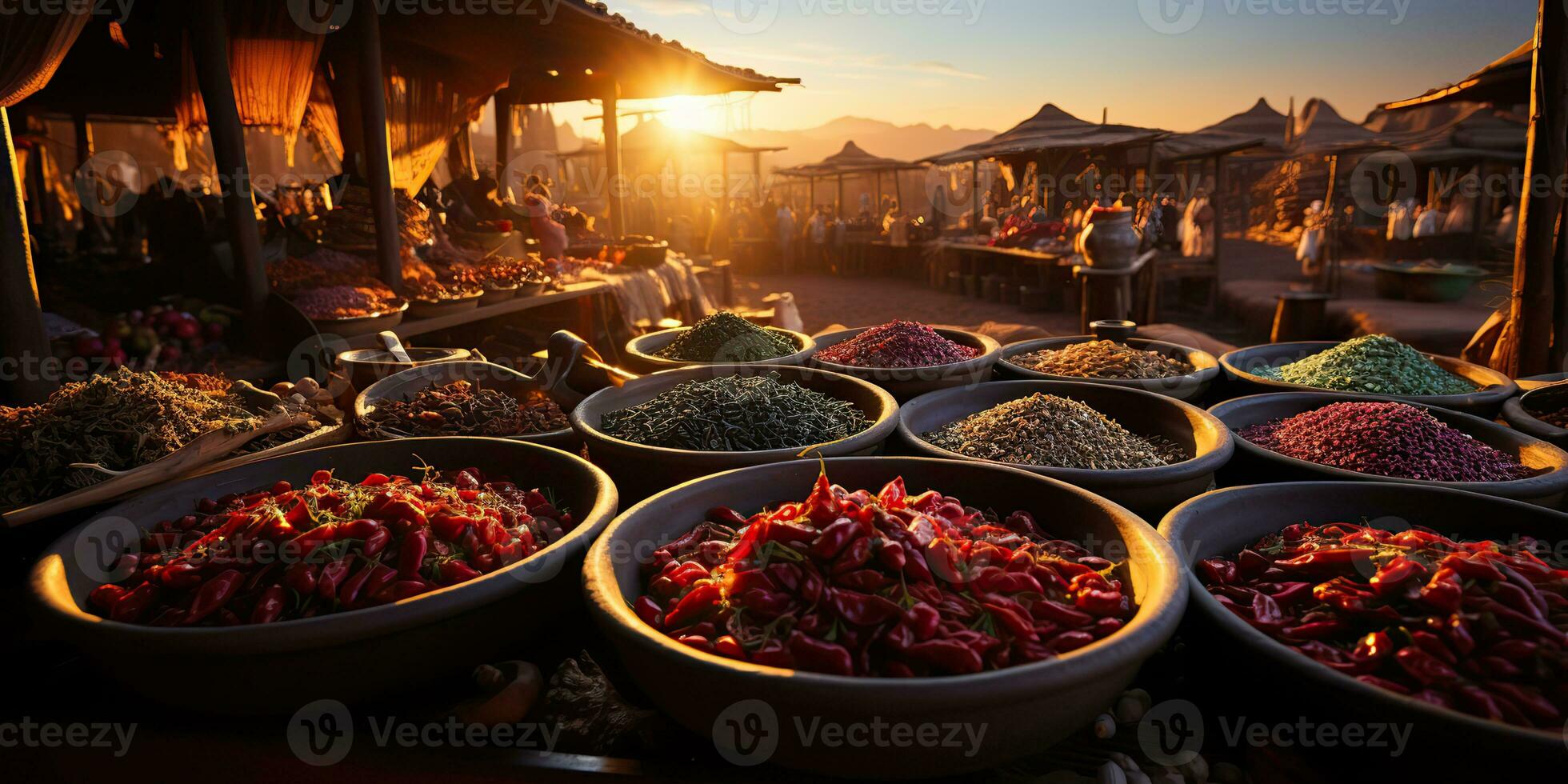 ai generado. ai generativo. tradicional árabe indio asiático Marruecos especia productos a día Doméstico mercado Tienda tienda bazar sano orgánico producto. gráfico Arte foto