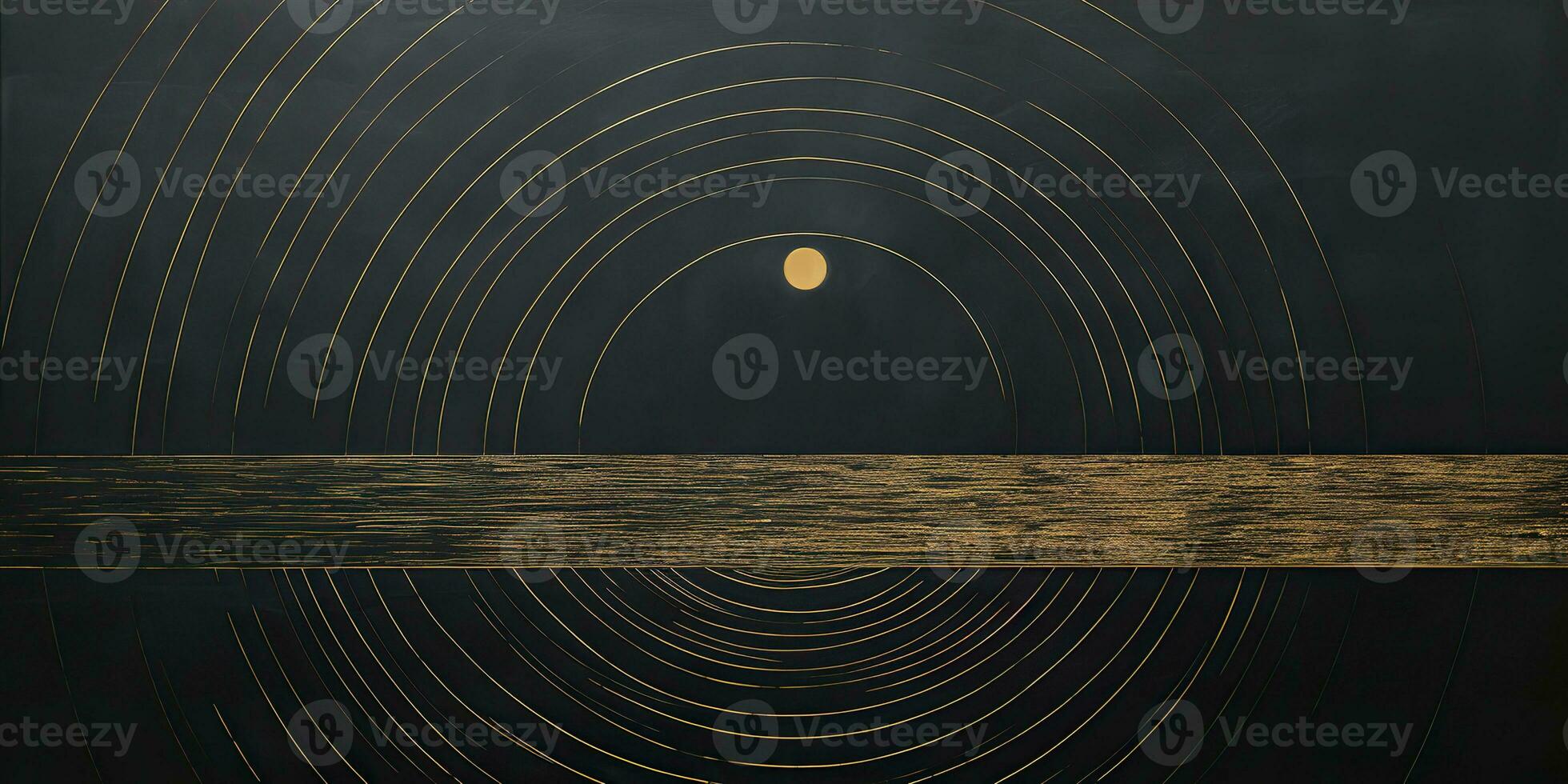 AI Generated. AI Generative. Minimal solar system planets poster. Galaxy space universe future adventure travel decoration background. Graphic Art photo