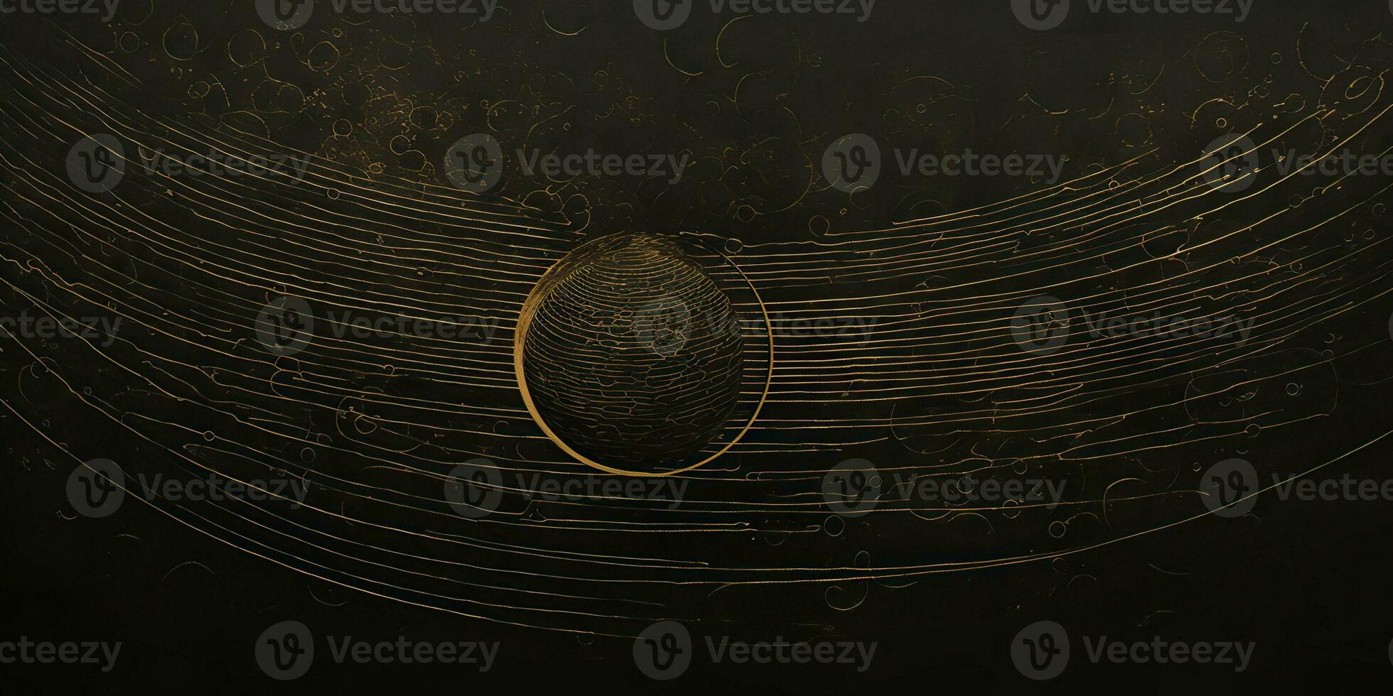 AI Generated. AI Generative. Minimal solar system planets poster. Galaxy space universe future adventure travel decoration background. Graphic Art photo