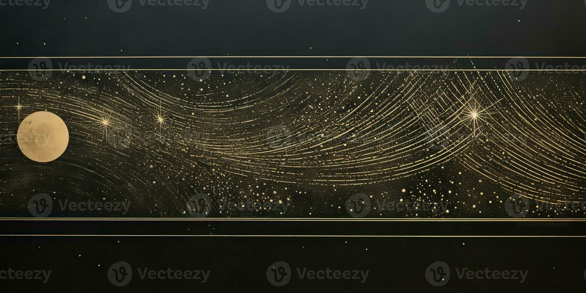 AI Generated. AI Generative. Minimal solar system planets poster. Galaxy space universe future adventure travel decoration background. Graphic Art photo