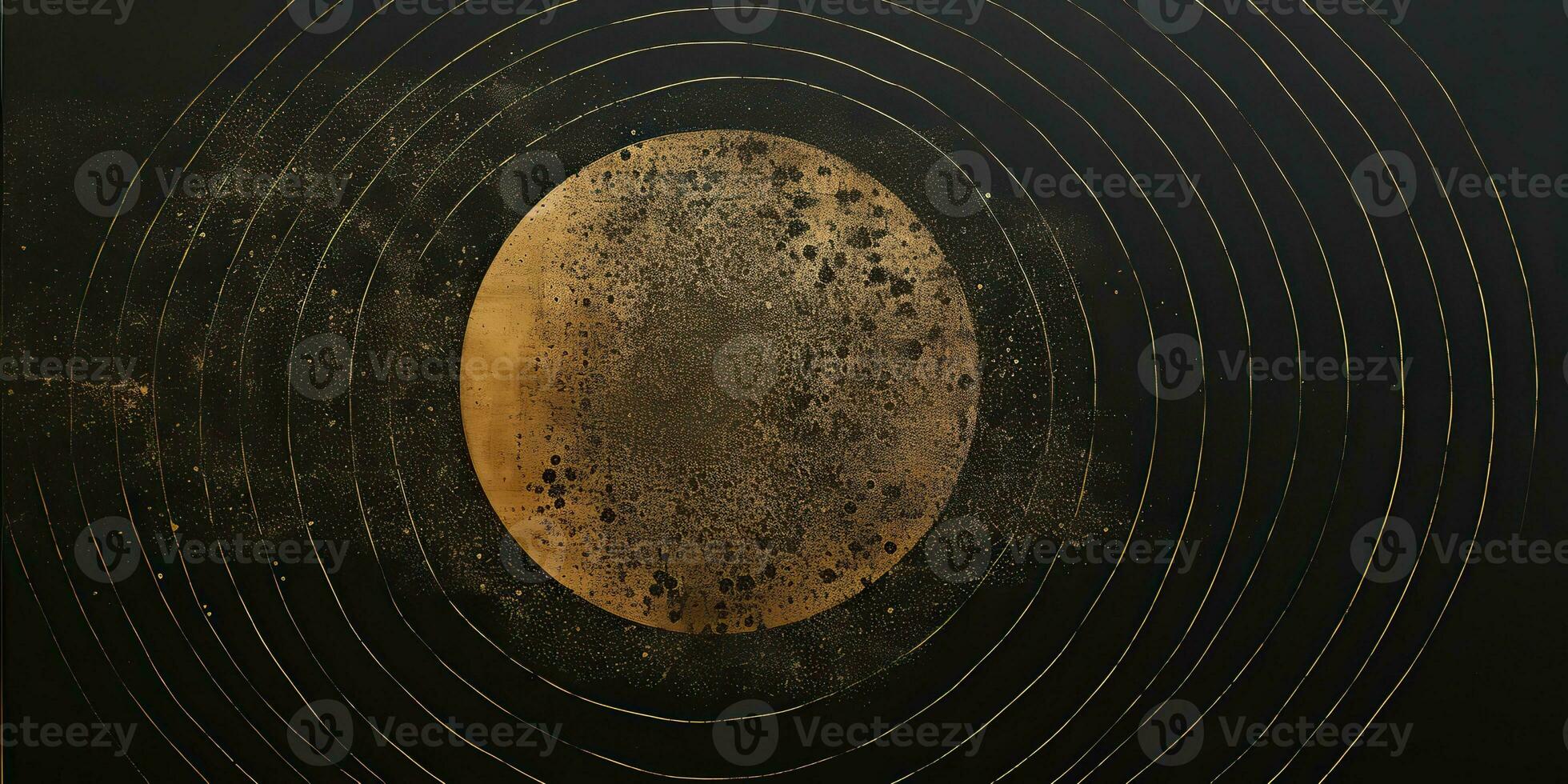 AI Generated. AI Generative. Minimal solar system planets poster. Galaxy space universe future adventure travel decoration background. Graphic Art photo
