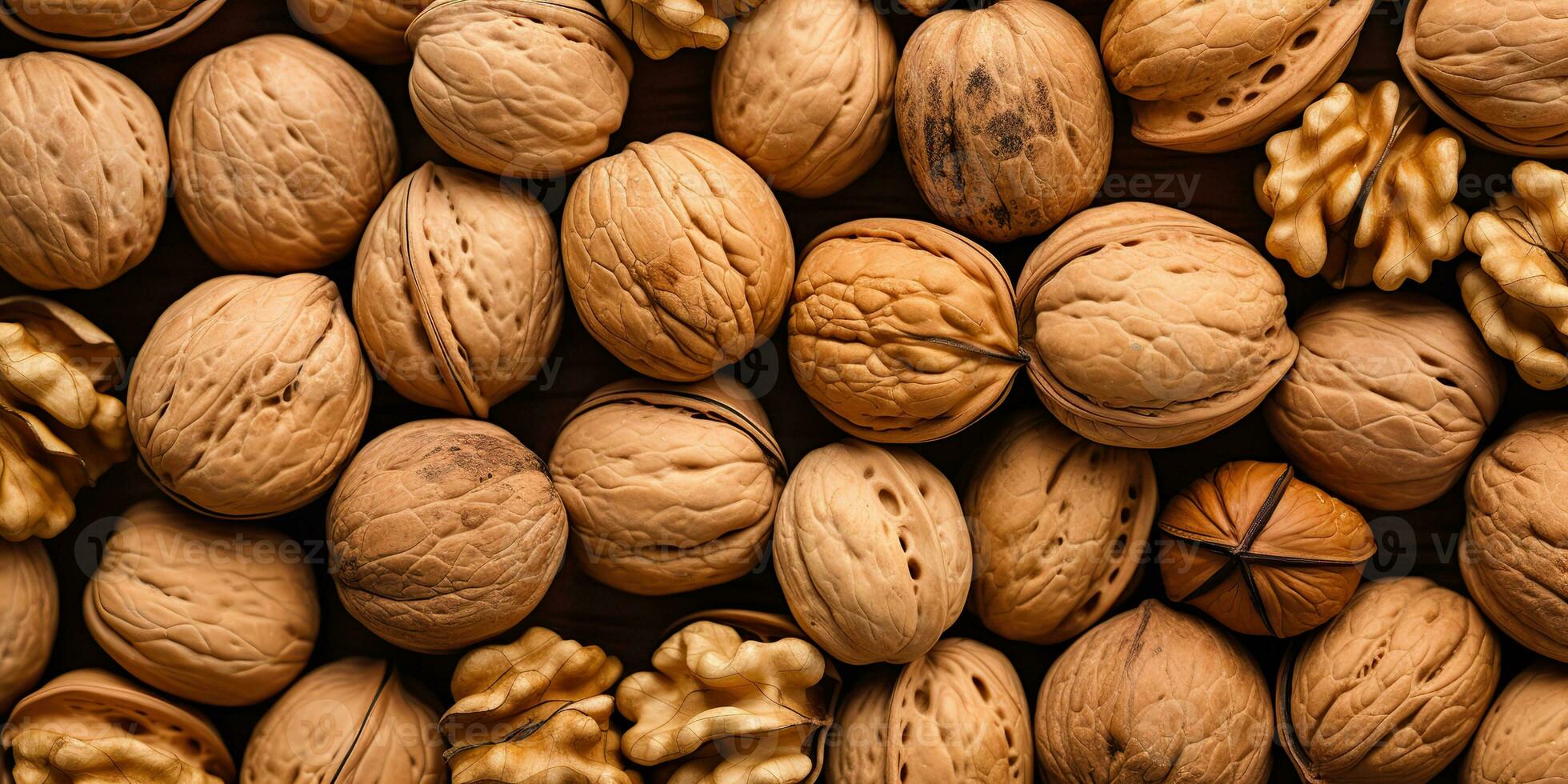AI Generated. AI Generative. Healthy food nutrition nut walnut half open and in shell. Can be used for healthy lifestyle motivation inspiration. Graphic Art photo