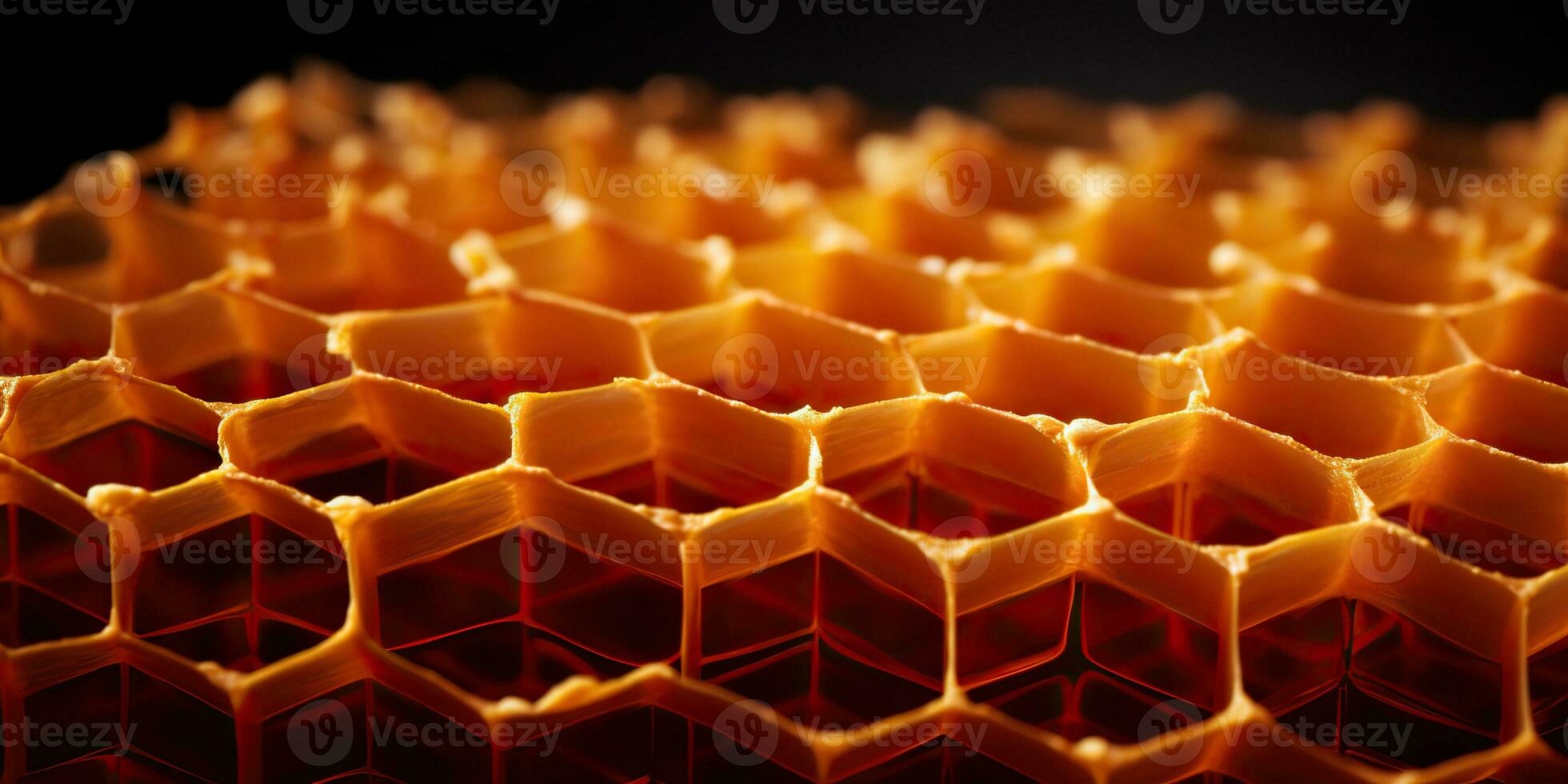 AI Generated. AI Generative. Hexagon honeycomb  texture background nature manvas mockup design wax decoration. Graphic Art photo