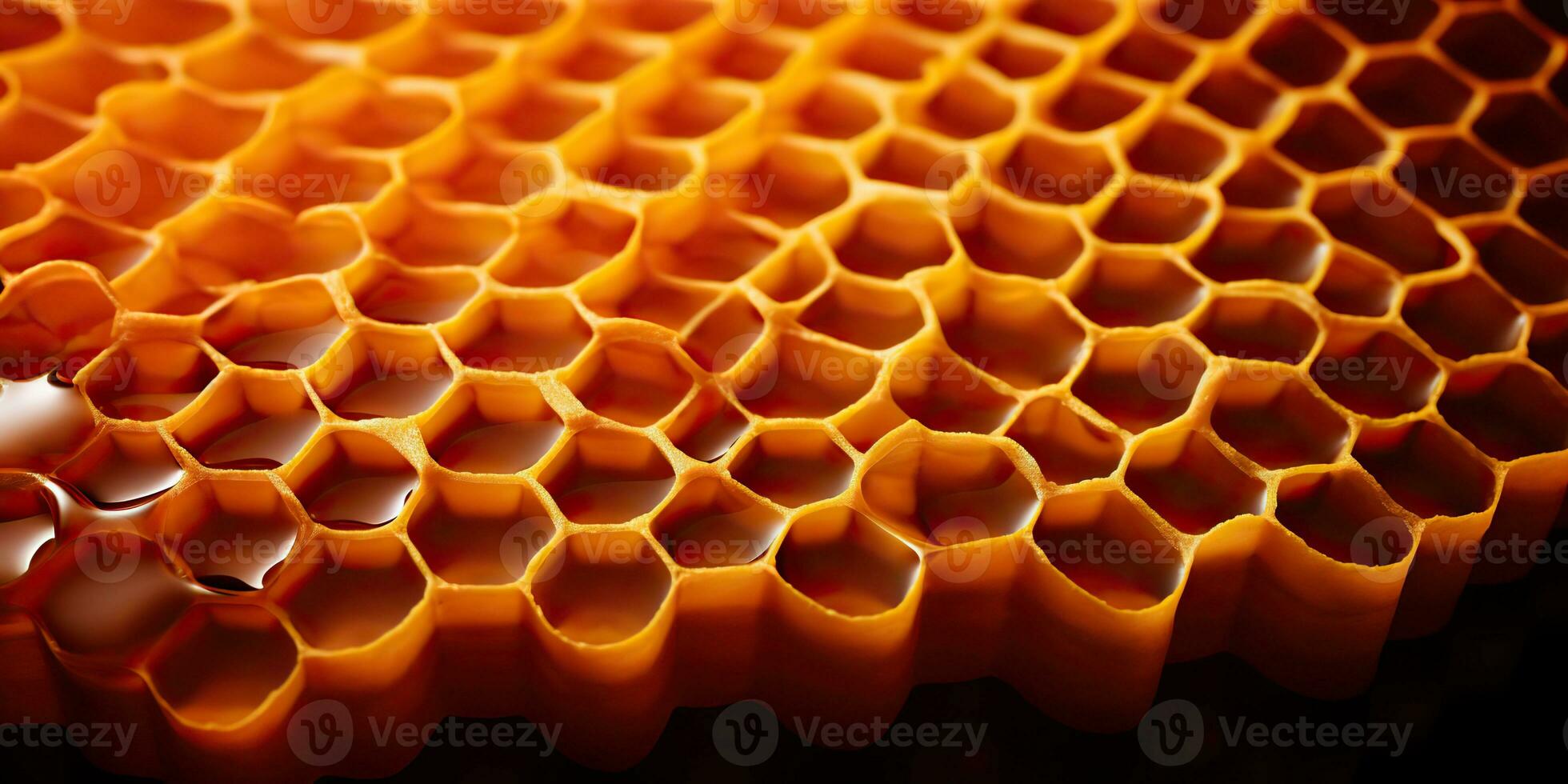 AI Generated. AI Generative. Hexagon honeycomb  texture background nature manvas mockup design wax decoration. Graphic Art photo