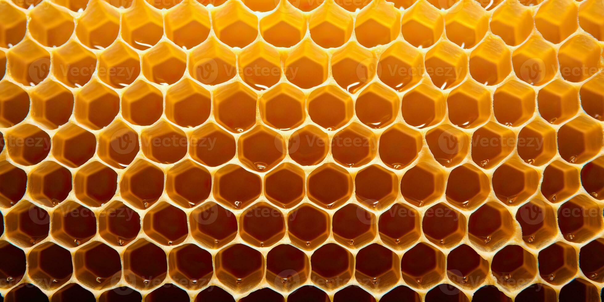 AI Generated. AI Generative. Hexagon honeycomb  texture background nature manvas mockup design wax decoration. Graphic Art photo