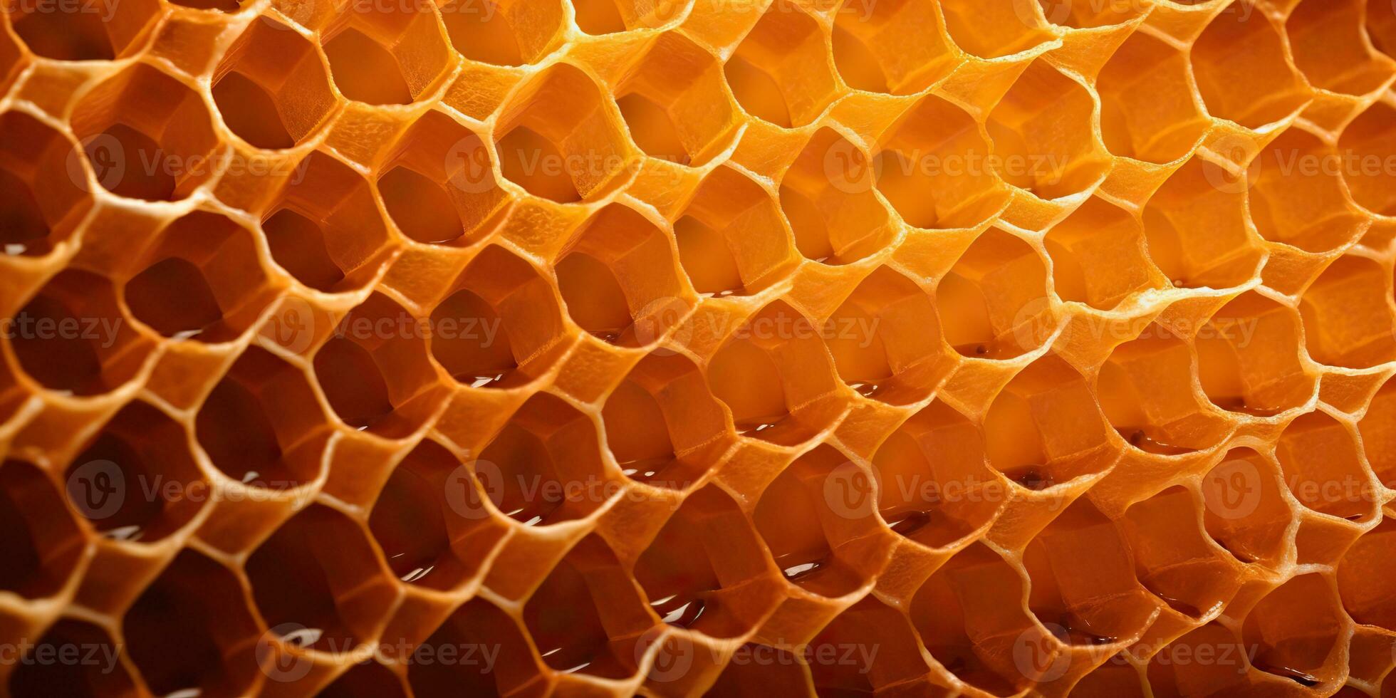 AI Generated. AI Generative. Hexagon honeycomb  texture background nature manvas mockup design wax decoration. Graphic Art photo