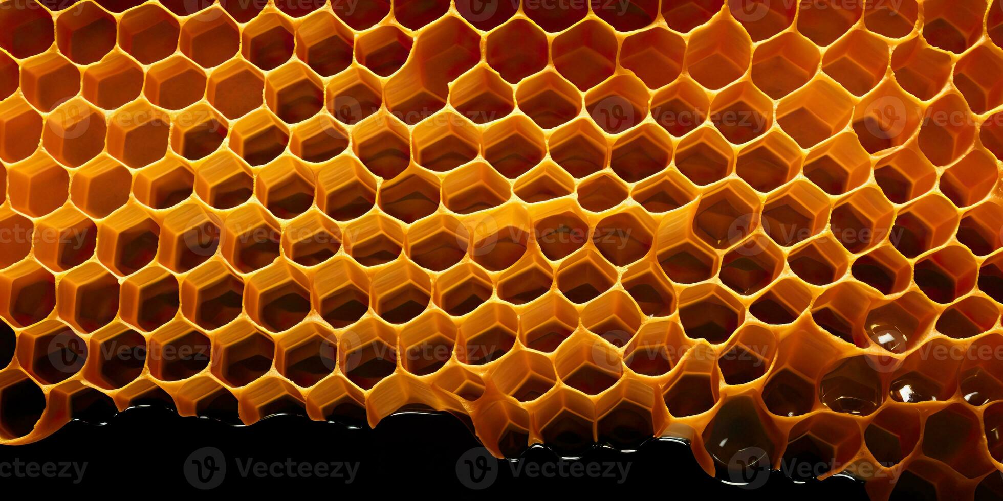 AI Generated. AI Generative. Hexagon honeycomb  texture background nature manvas mockup design wax decoration. Graphic Art photo