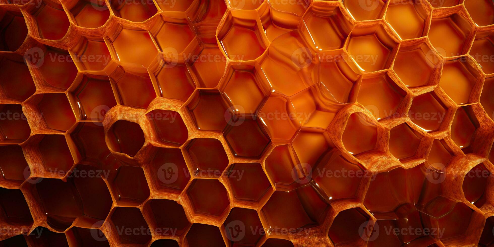 AI Generated. AI Generative. Hexagon honeycomb  texture background nature manvas mockup design wax decoration. Graphic Art photo