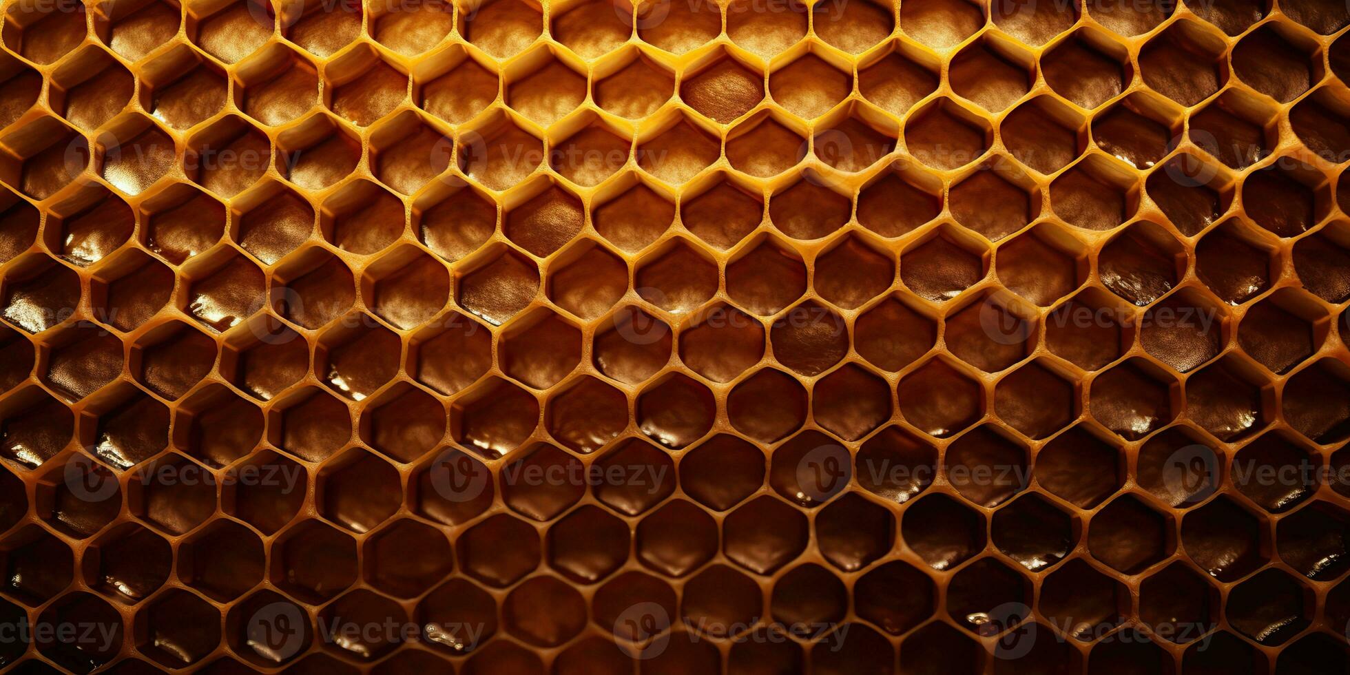 AI Generated. AI Generative. Hexagon honeycomb  texture background nature manvas mockup design wax decoration. Graphic Art photo