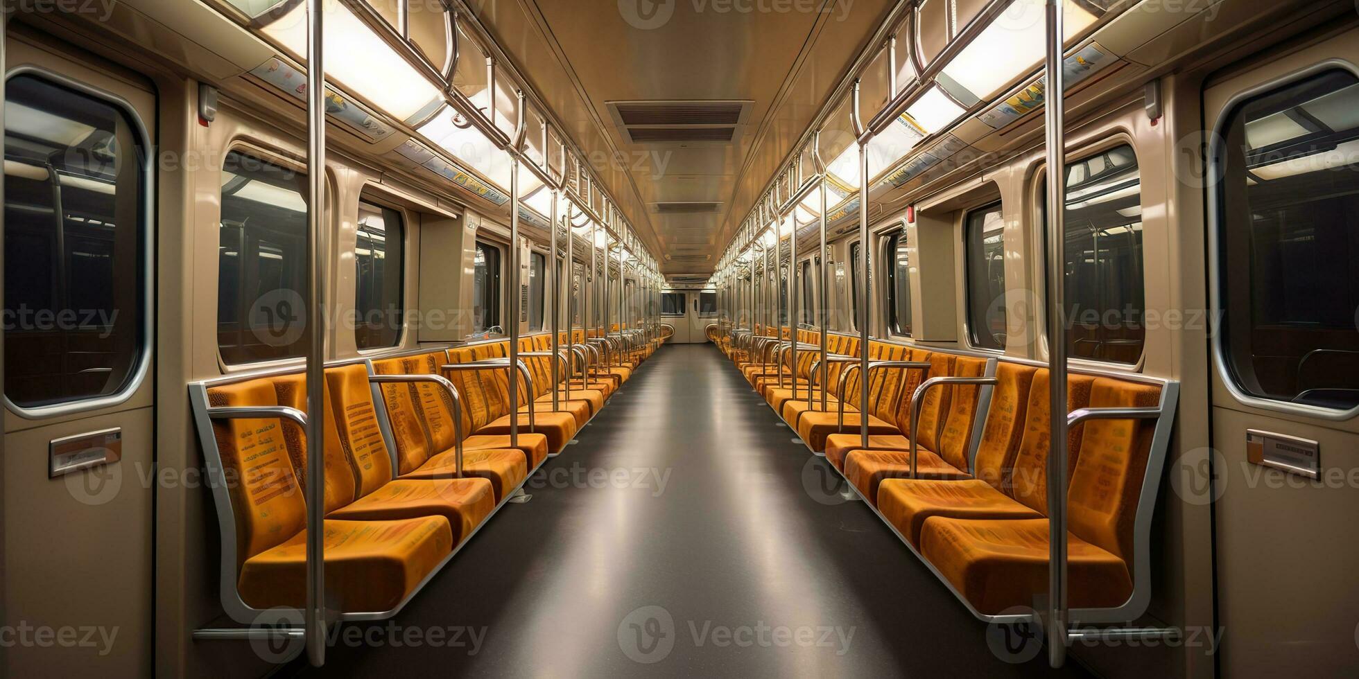 AI Generated. AI Generative. Inside empty wagon train transport. Transportation move rail road. Graphic Art photo
