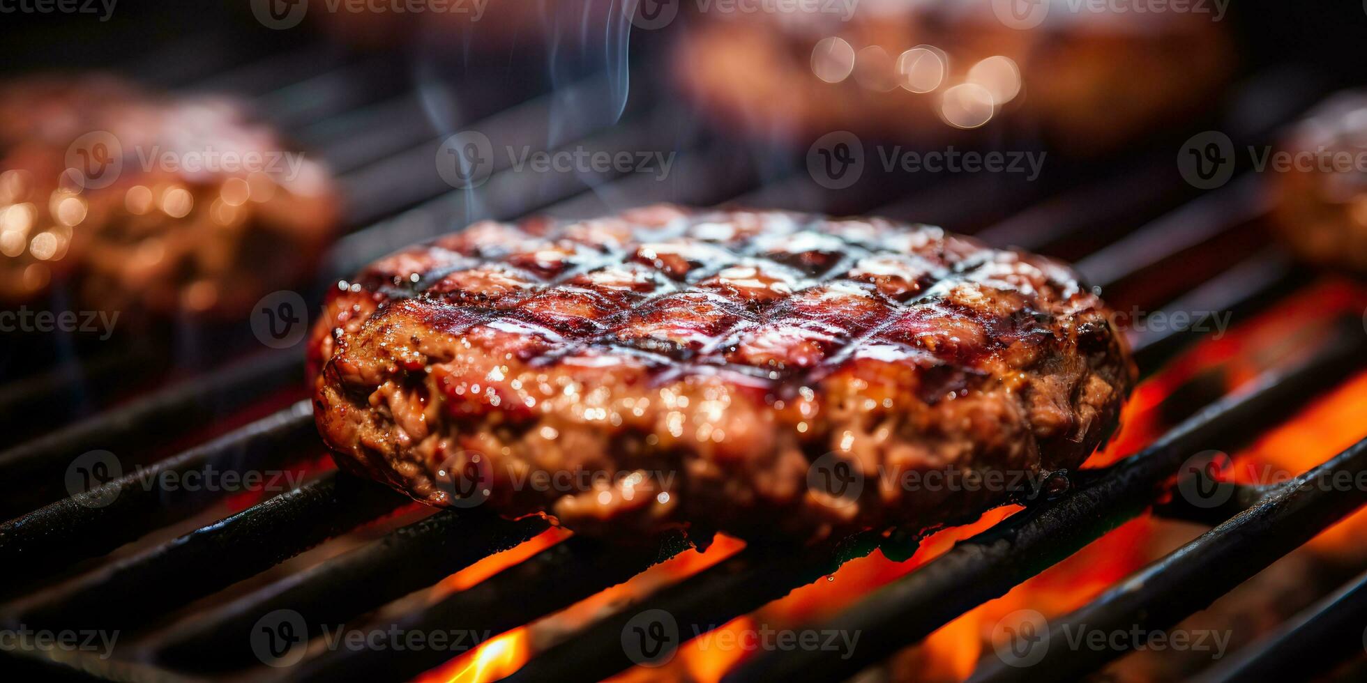 ai generado. ai generativo. barbacoa parrilla parilla filete fuego fuego carne preparando jugoso cena fiesta comida. gráfico Arte foto