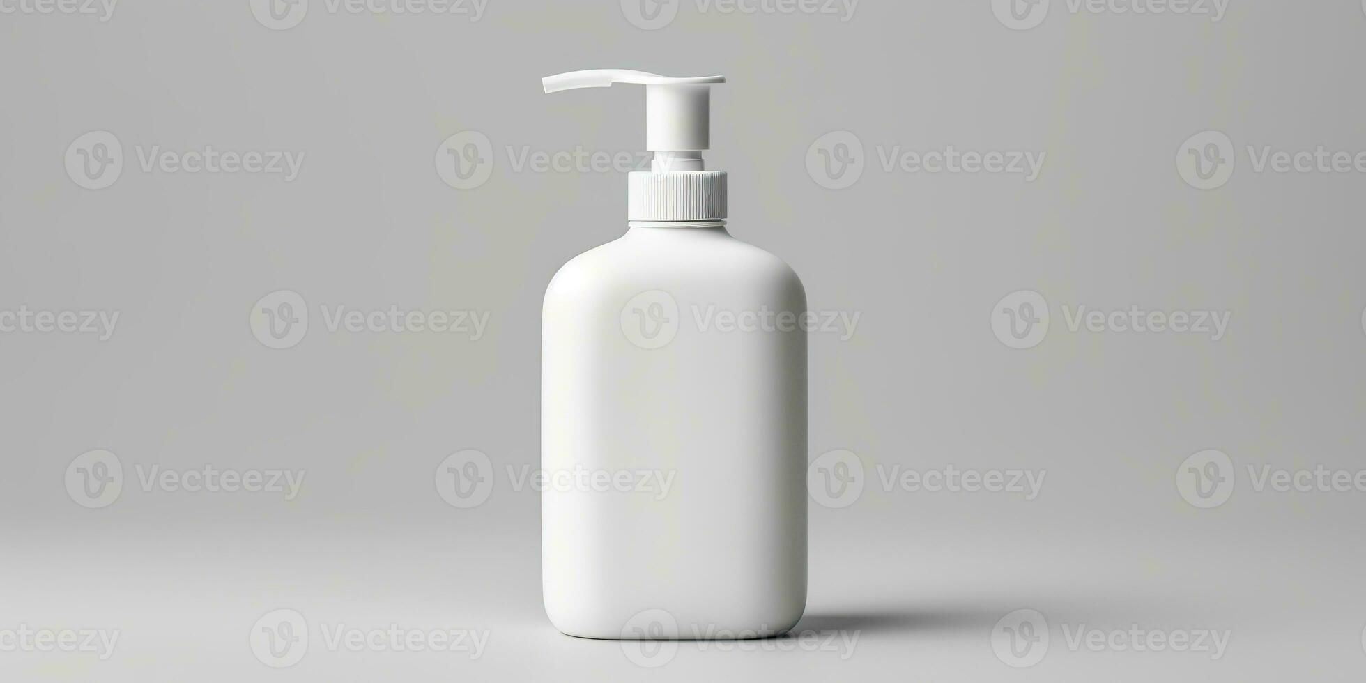 AI Generated. AI Generative. White cosmetic bottle container concept white decoration mockup mock up background. Graphic Art photo