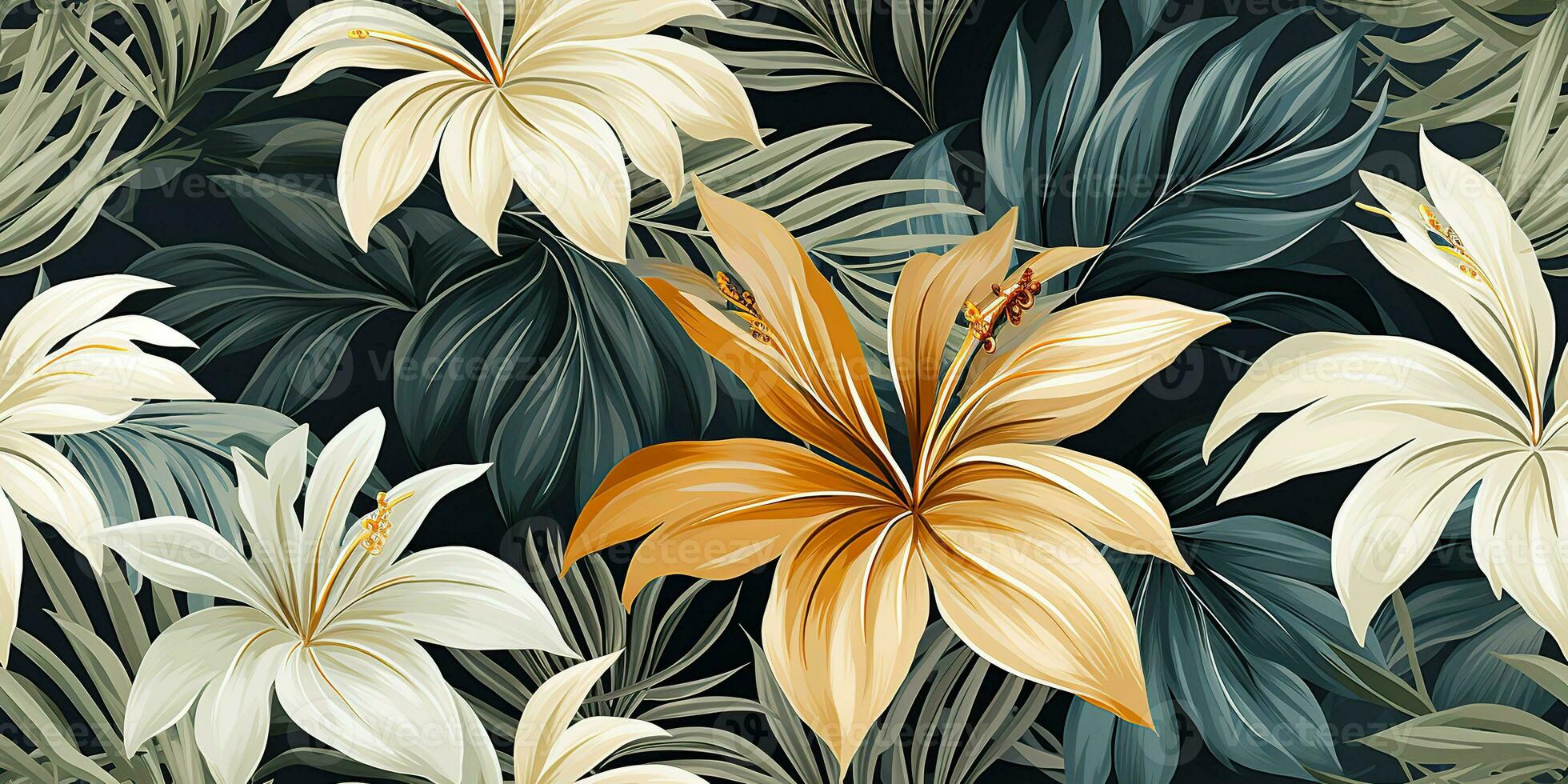 AI Generated. AI Generative. Boho ash art plant botanical flower exotic tropical pattern decoration texture background. Graphic Art photo