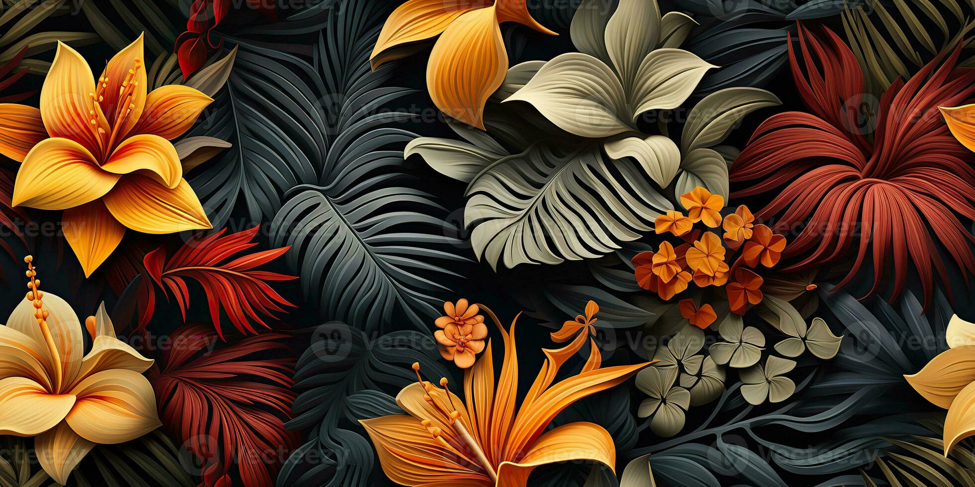 AI Generated. AI Generative. Boho ash art plant botanical flower exotic tropical pattern decoration texture background. Graphic Art photo