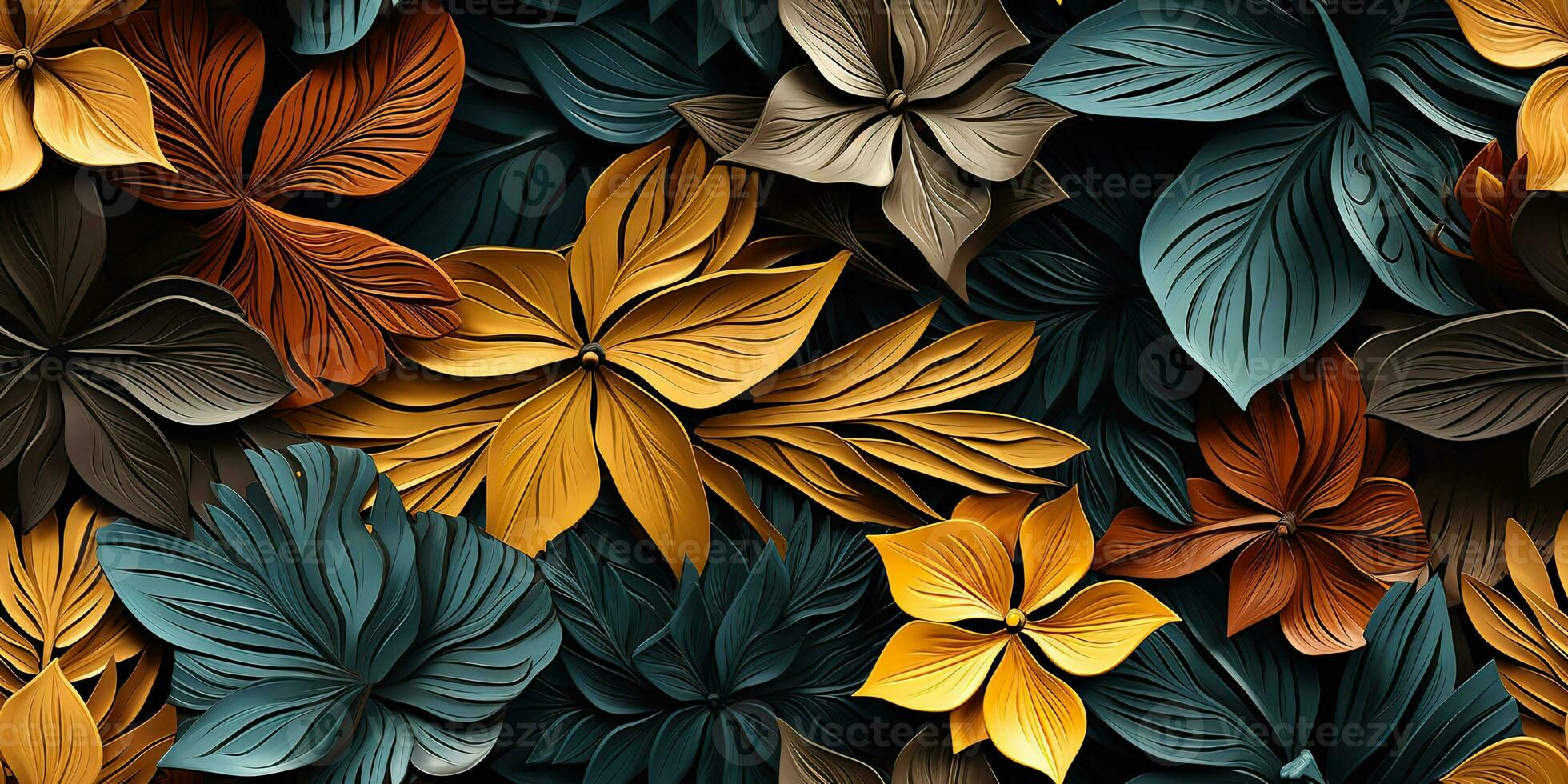 AI Generated. AI Generative. Boho ash art plant botanical flower exotic tropical pattern decoration texture background. Graphic Art photo
