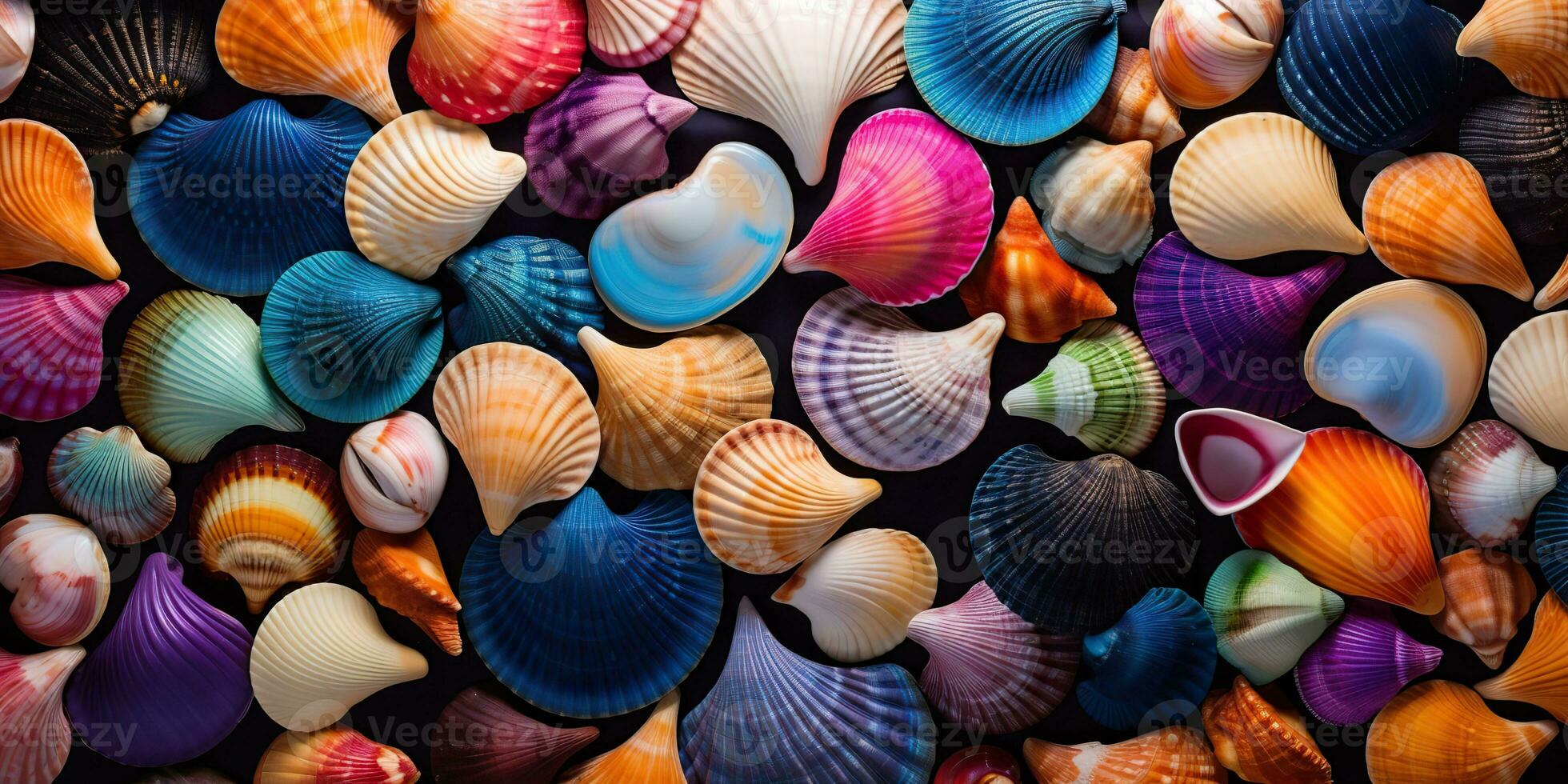 AI Generated. AI Generative. Nautical Marine underwater sea ocean sand vacation shell star background pattern decoration mock up. Graphic Art photo