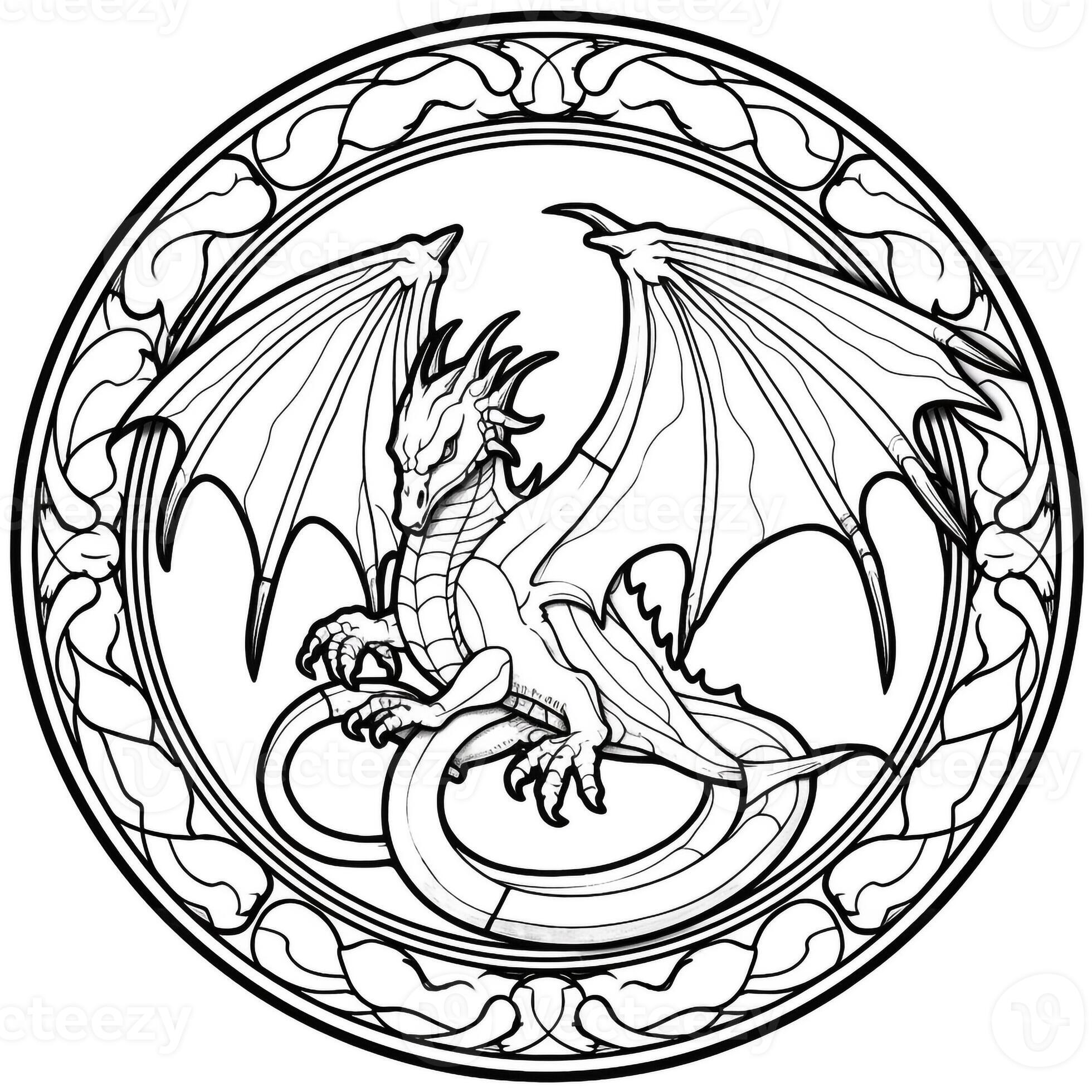 stained-glass-dragon-coloring-pages-26910132-stock-photo-at-vecteezy