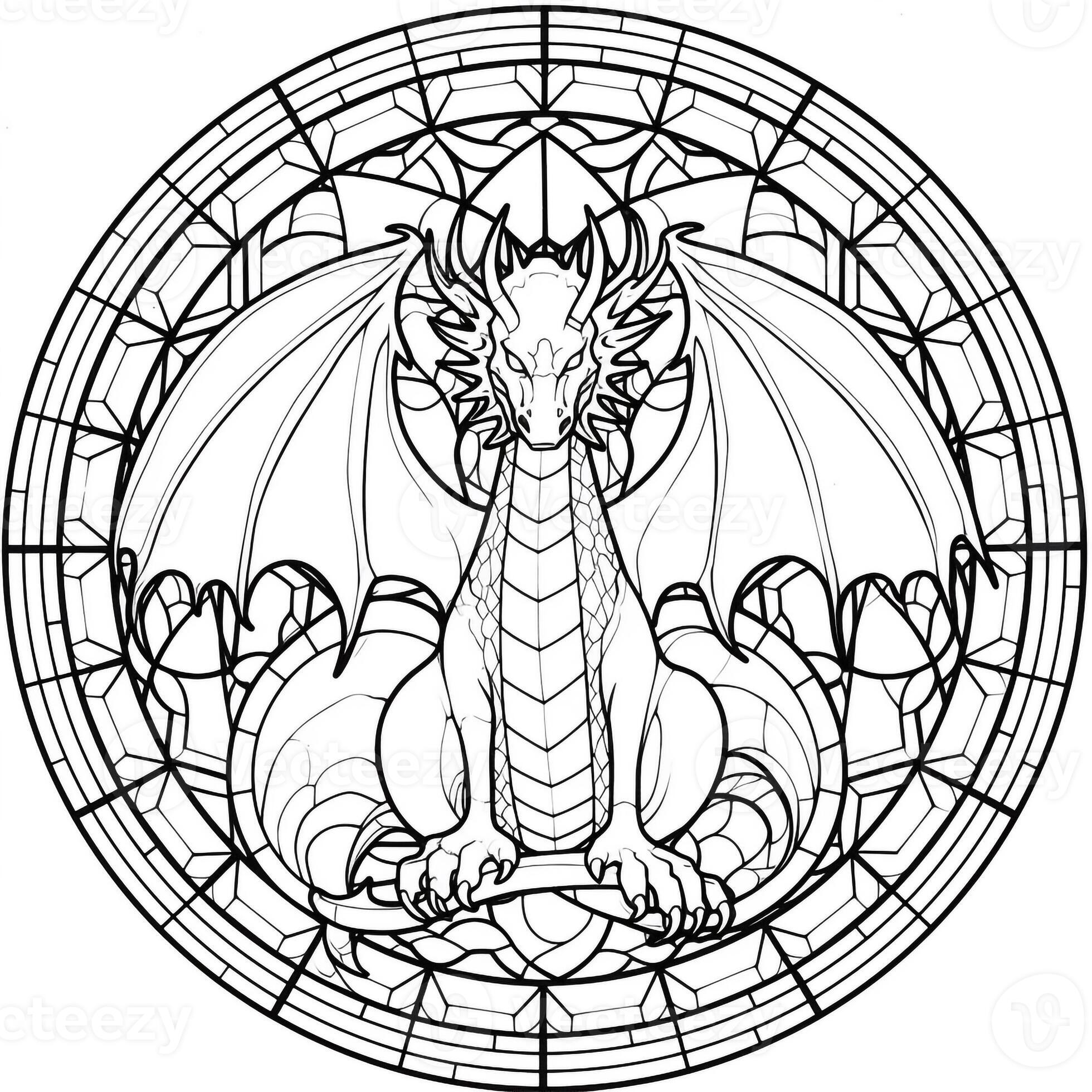 stained-glass-dragon-coloring-pages-26910150-stock-photo-at-vecteezy