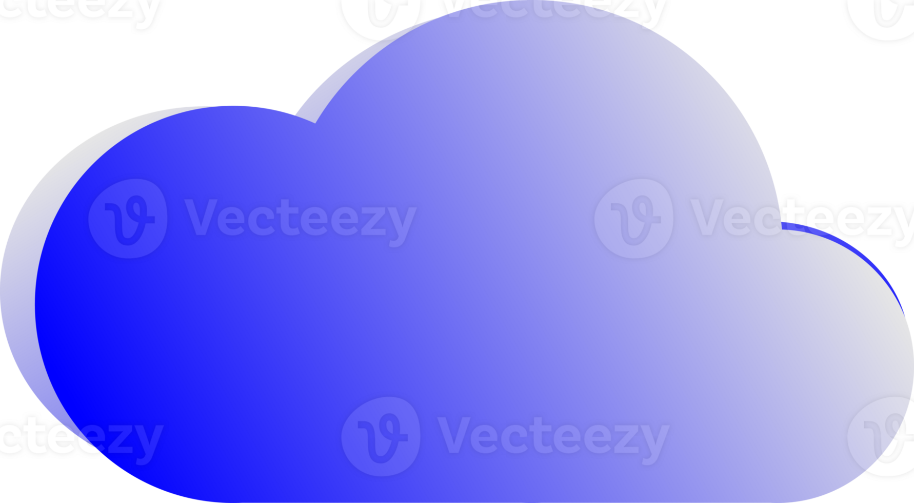 Cloud icon element for decoration backgrounds png